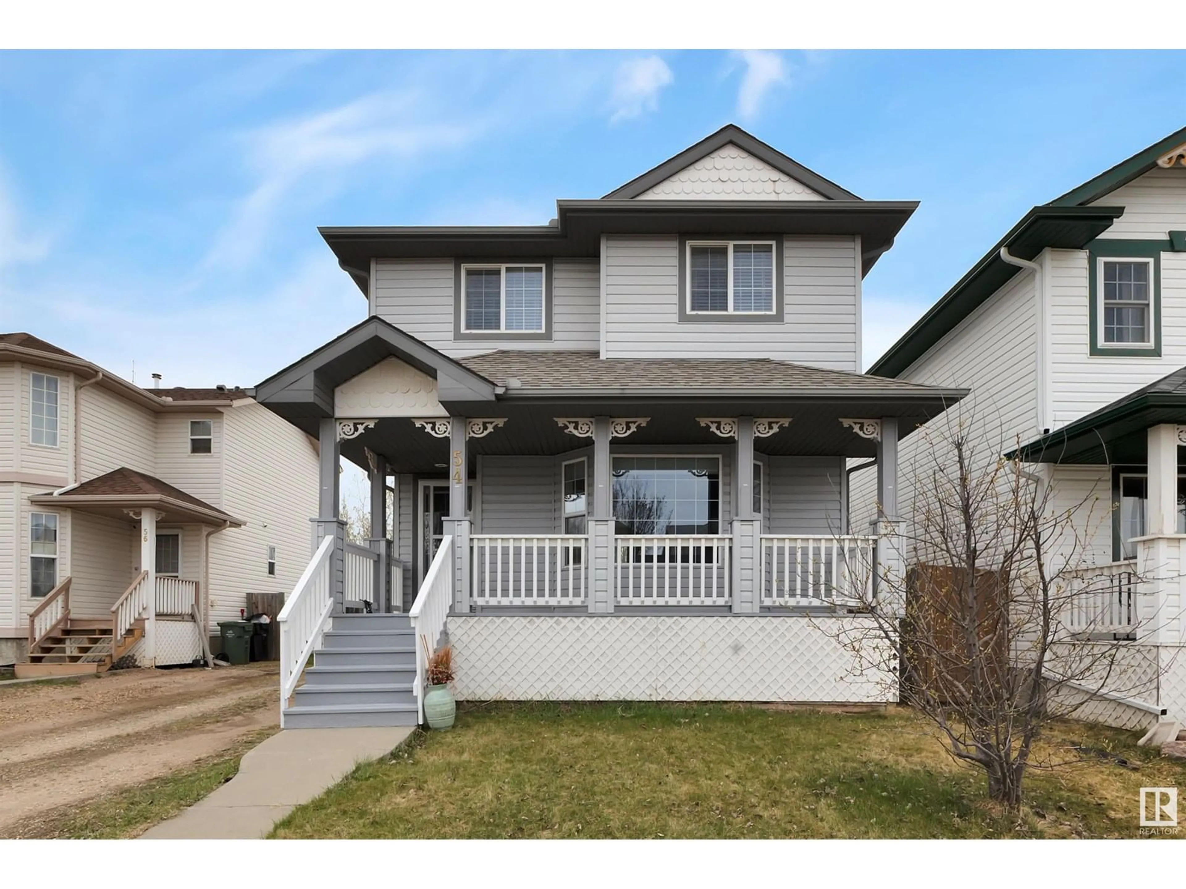 Home with vinyl exterior material, street for 54 CAMPBELL RD, Leduc Alberta T9E8C8