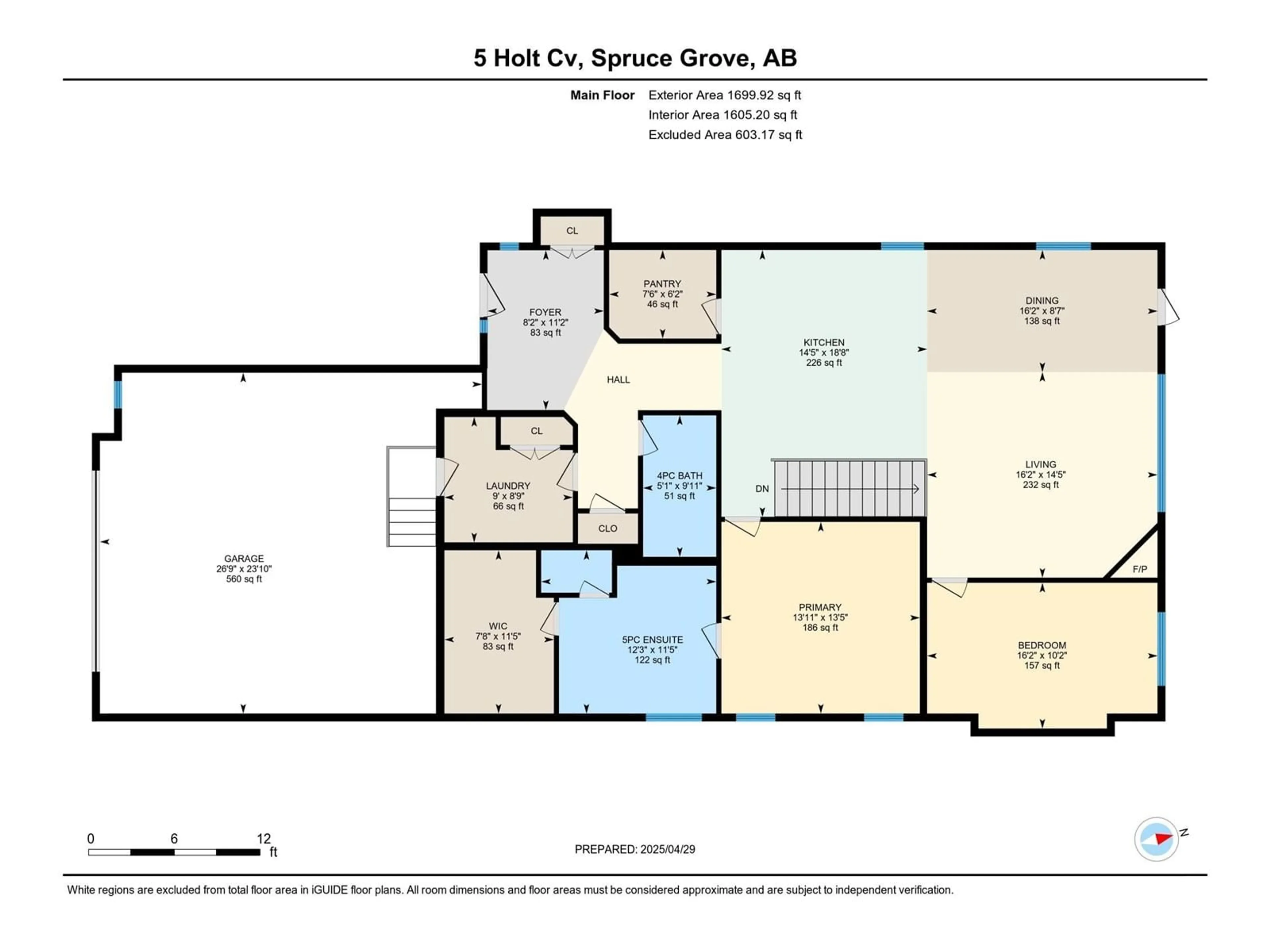 Floor plan for 5 HOLT CV, Spruce Grove Alberta T7X2W9