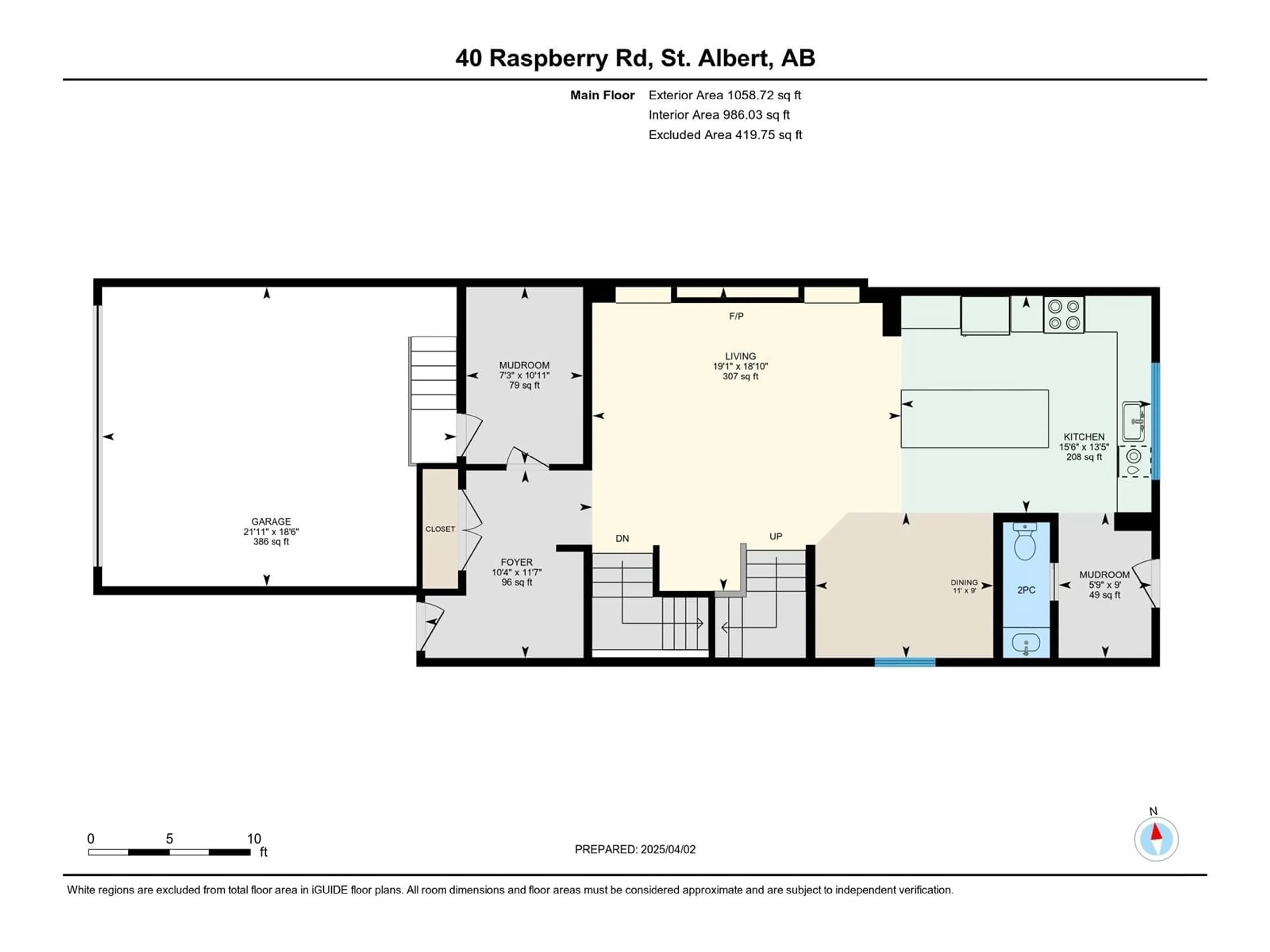 Floor plan for 40 RASPBERRY RD, St. Albert Alberta T8N8A3