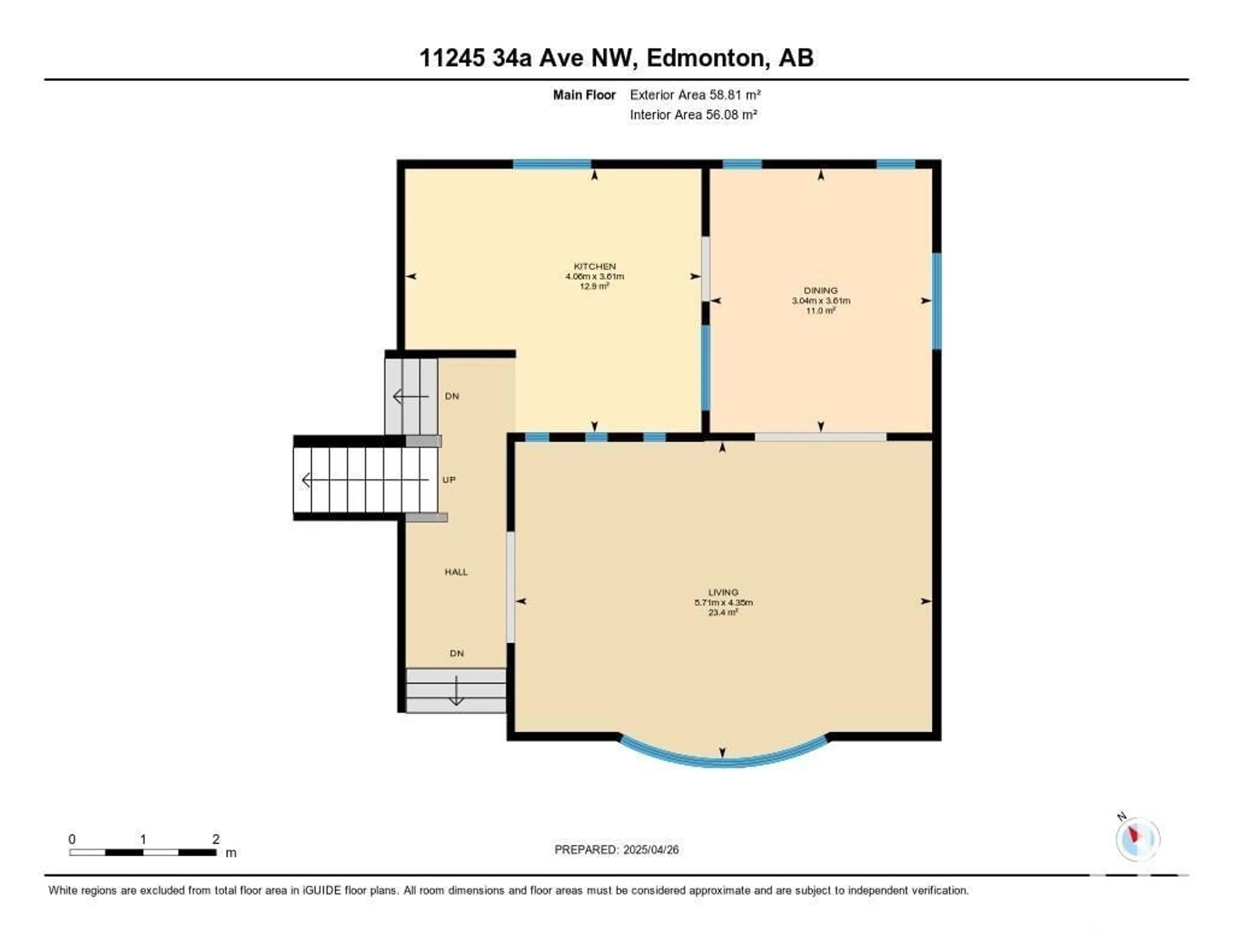 Floor plan for NW - 11245 34A AV, Edmonton Alberta T6J3N5