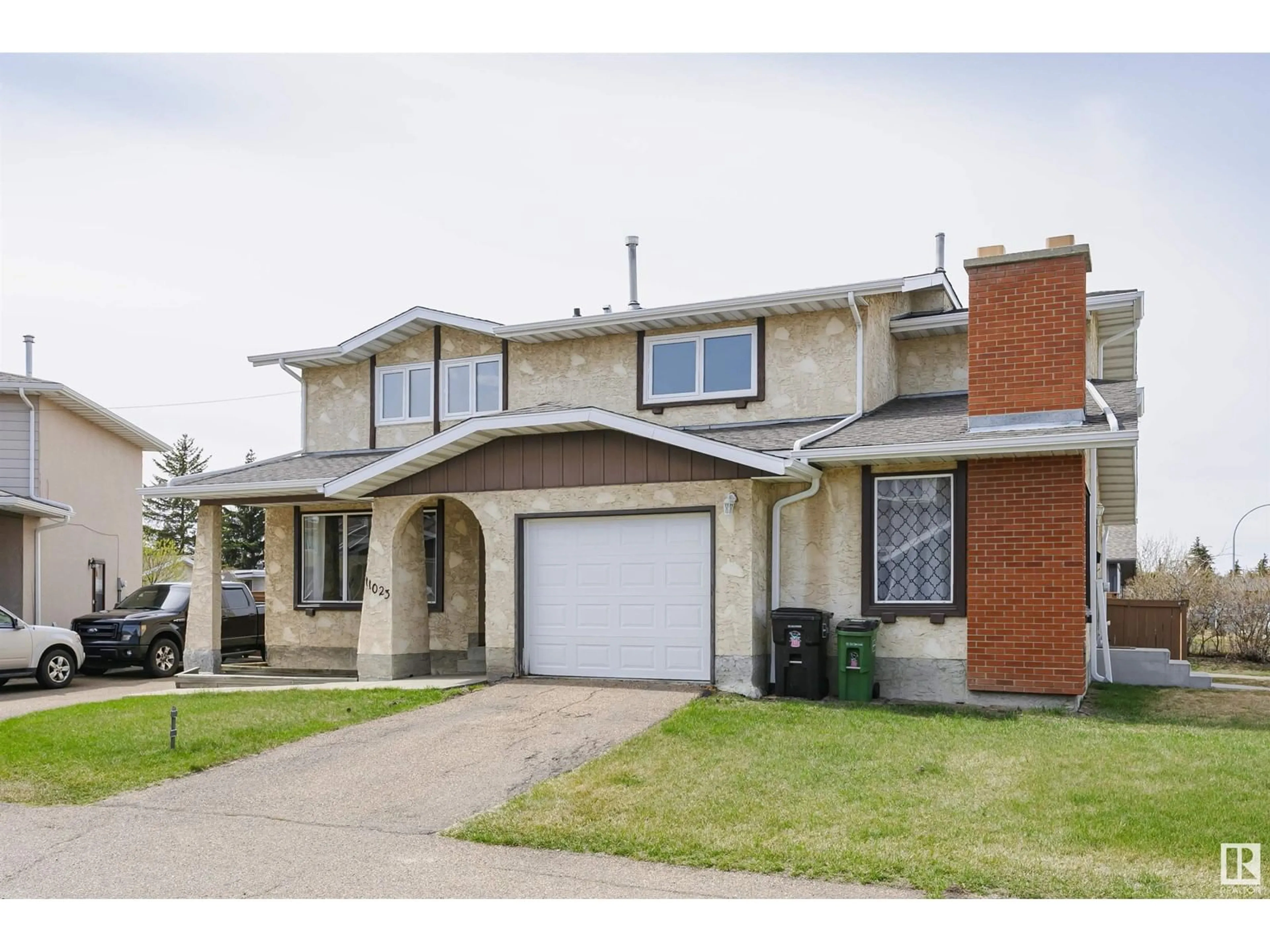 Home with brick exterior material, street for 11023 162A AV, Edmonton Alberta T5Z1Z8