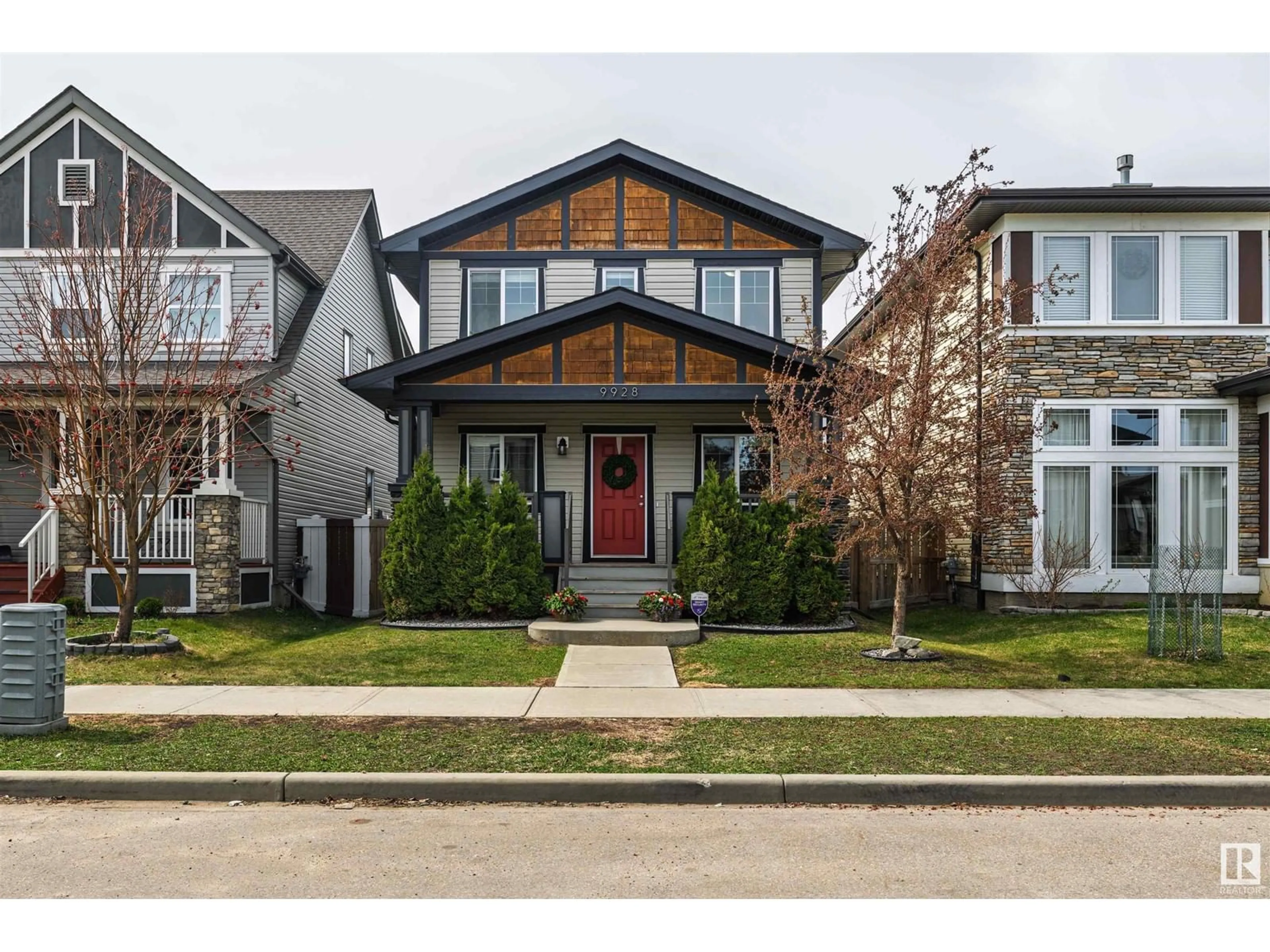 Home with brick exterior material, street for NW - 9928 221 ST, Edmonton Alberta T5T4M7