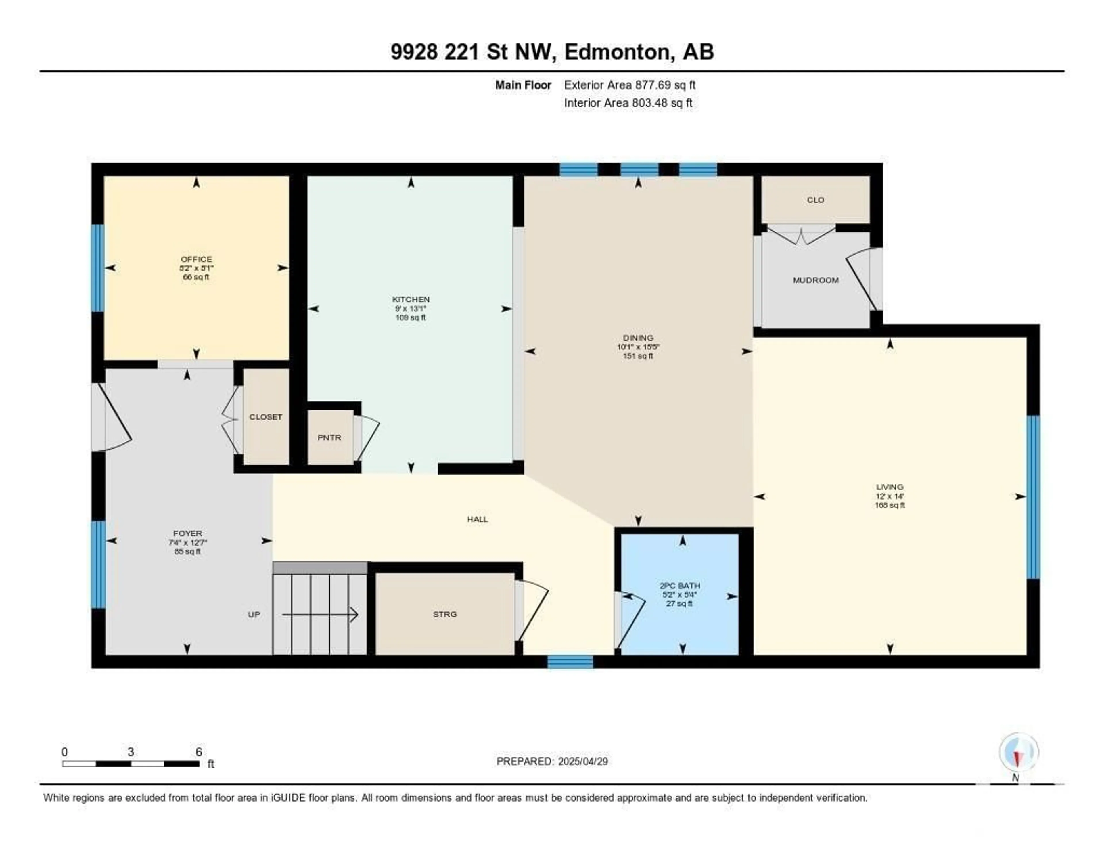 Floor plan for NW - 9928 221 ST, Edmonton Alberta T5T4M7