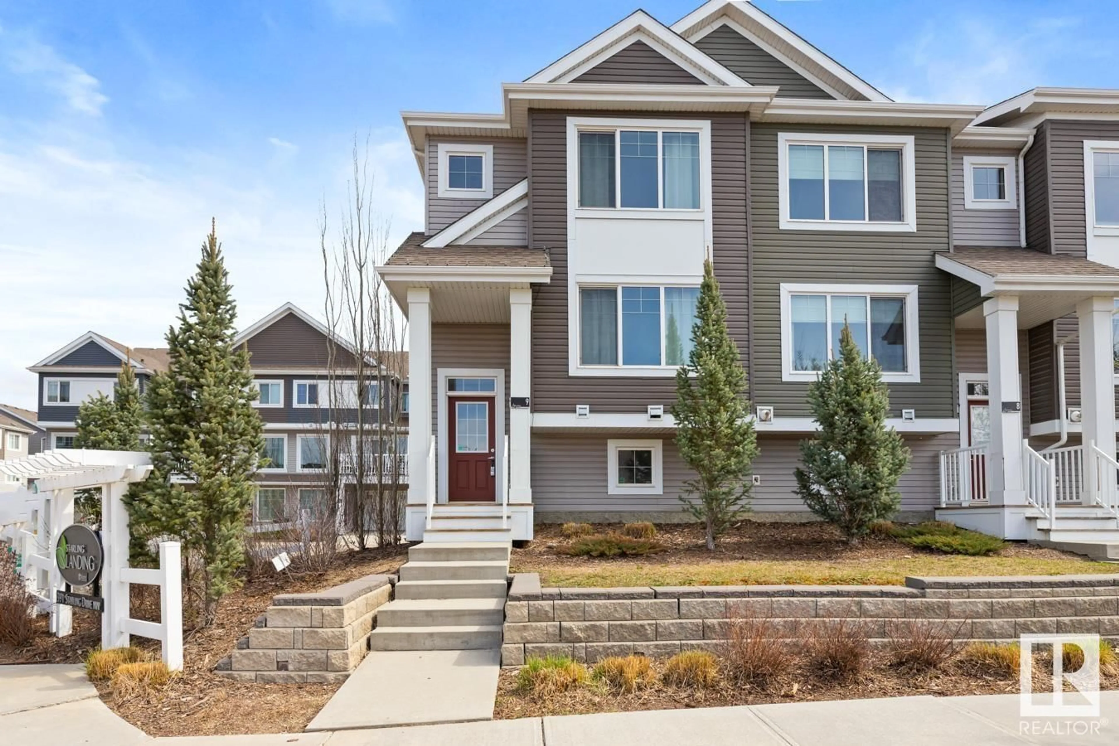 Home with vinyl exterior material, street for #9 - 1391 STARLING DR, Edmonton Alberta T5S0L3