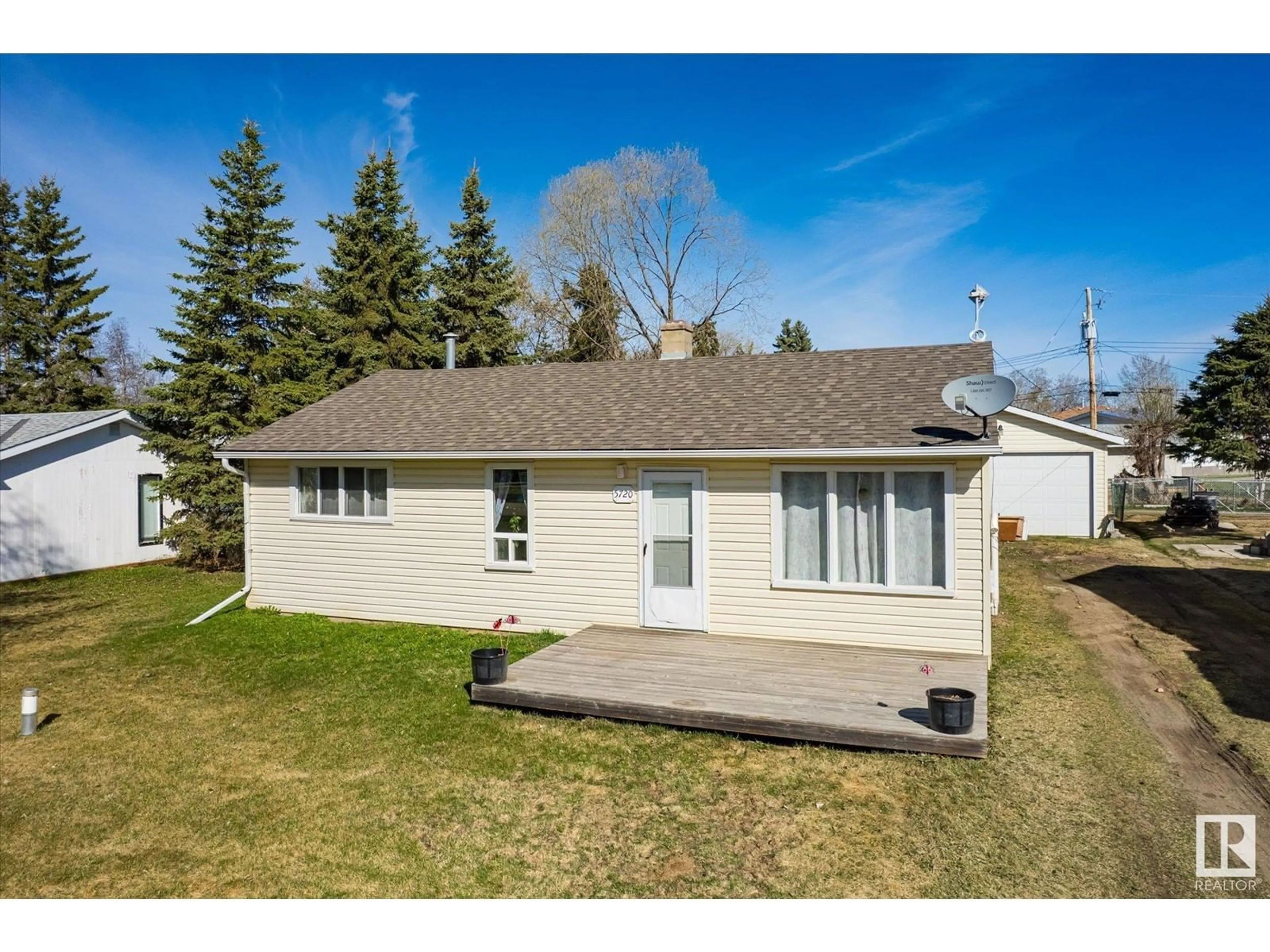 A pic from outside/outdoor area/front of a property/back of a property/a pic from drone, street for 5720 49 AV, Rural Lac Ste. Anne County Alberta T0E0A0