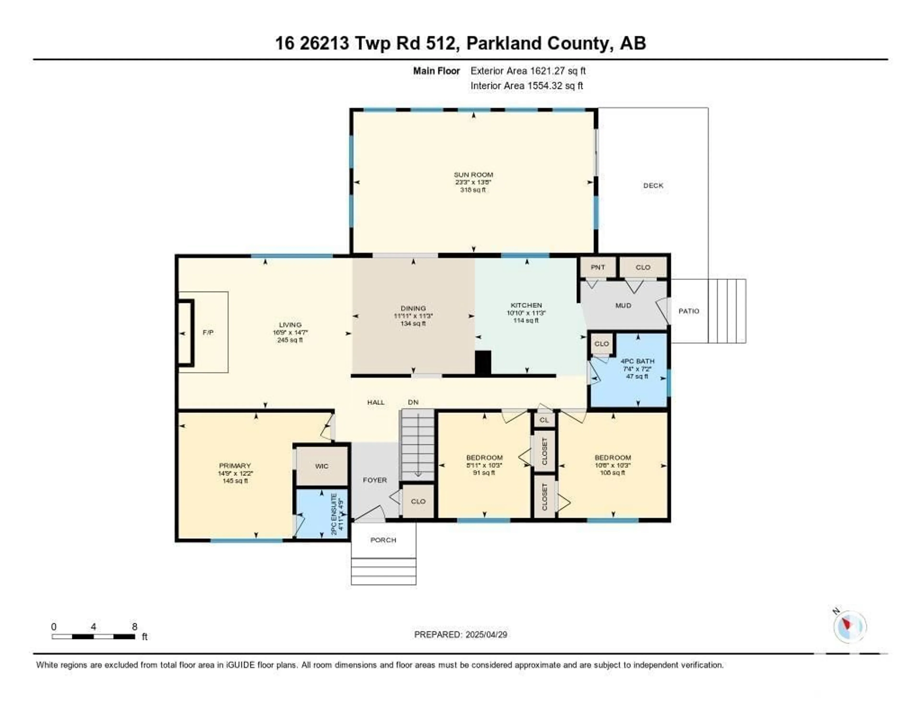 Floor plan for 16-26213 TWP RD 512, Rural Parkland County Alberta T7Y1C6