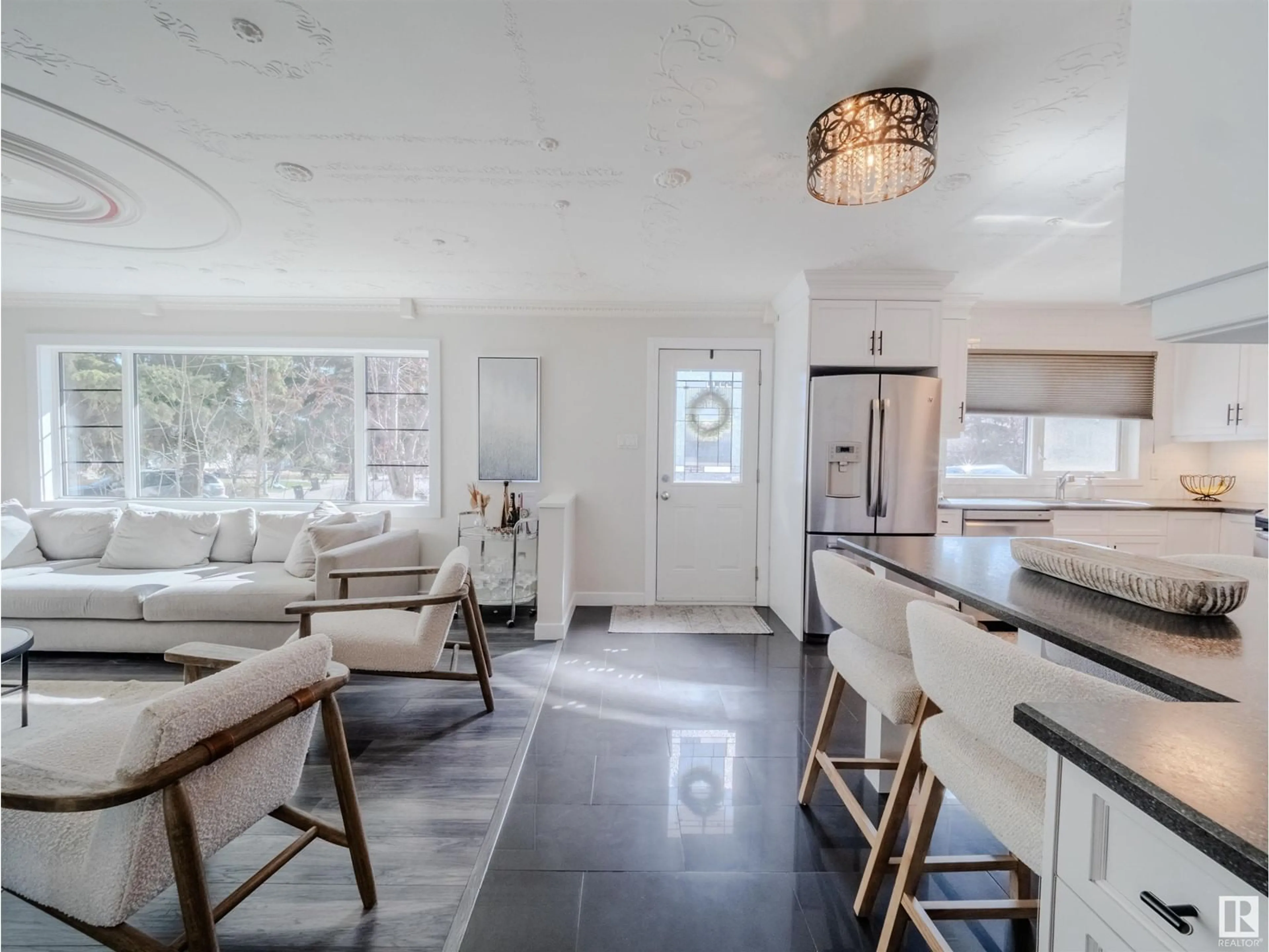 Open concept kitchen, ceramic/tile floor for 6 PINE ST, Sherwood Park Alberta T8A1G5