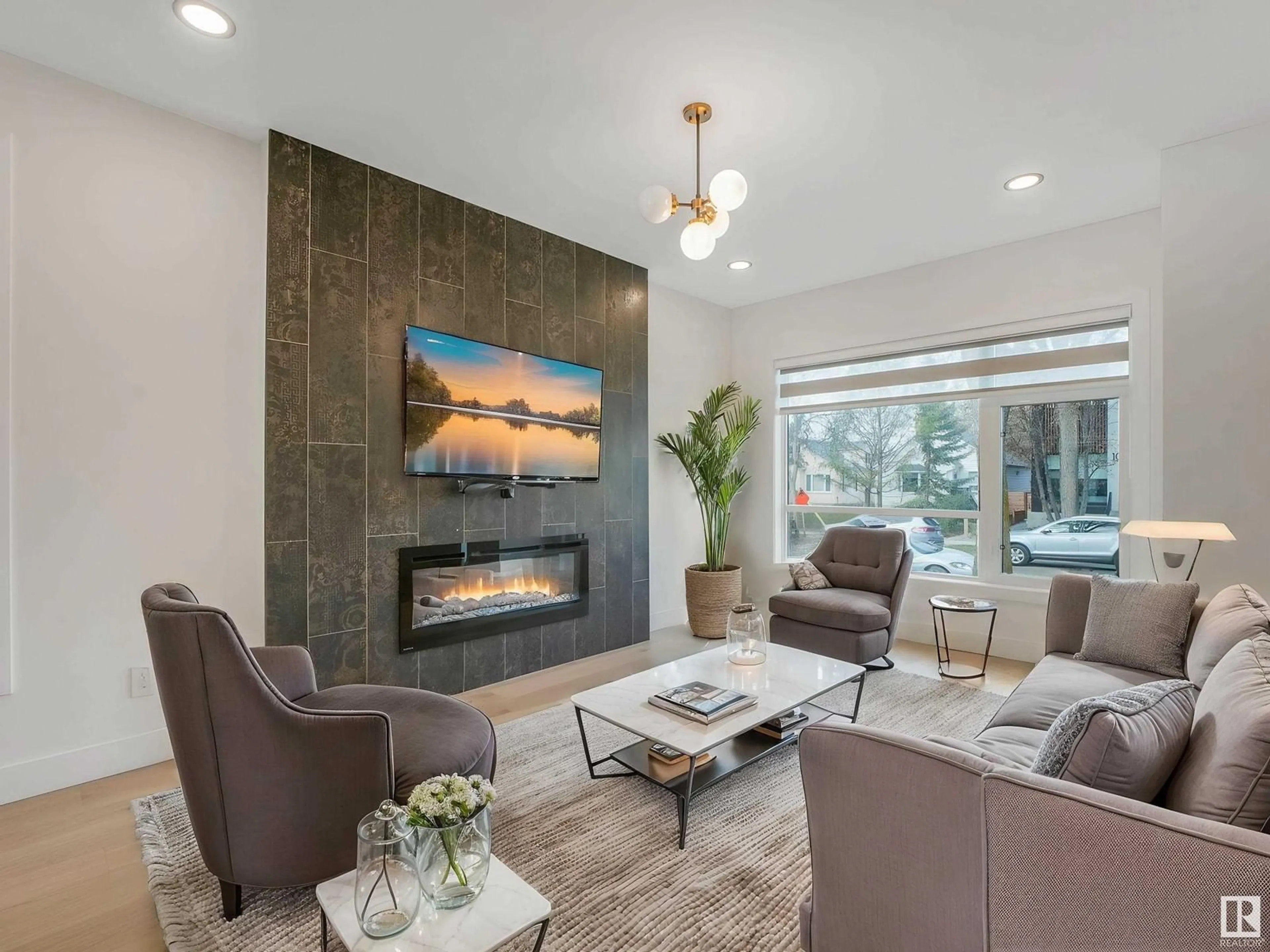 Living room with furniture, unknown for NW - 10225 146 ST, Edmonton Alberta T5N3A1