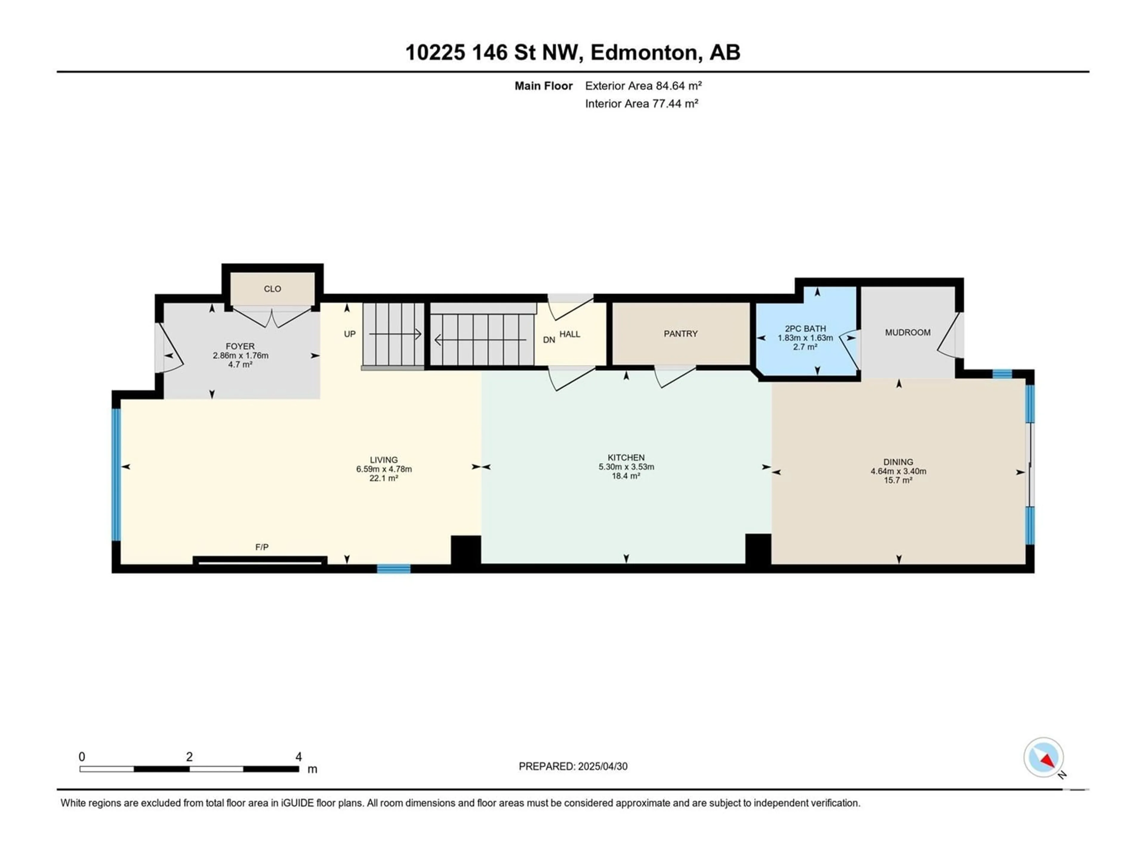 Floor plan for NW - 10225 146 ST, Edmonton Alberta T5N3A1