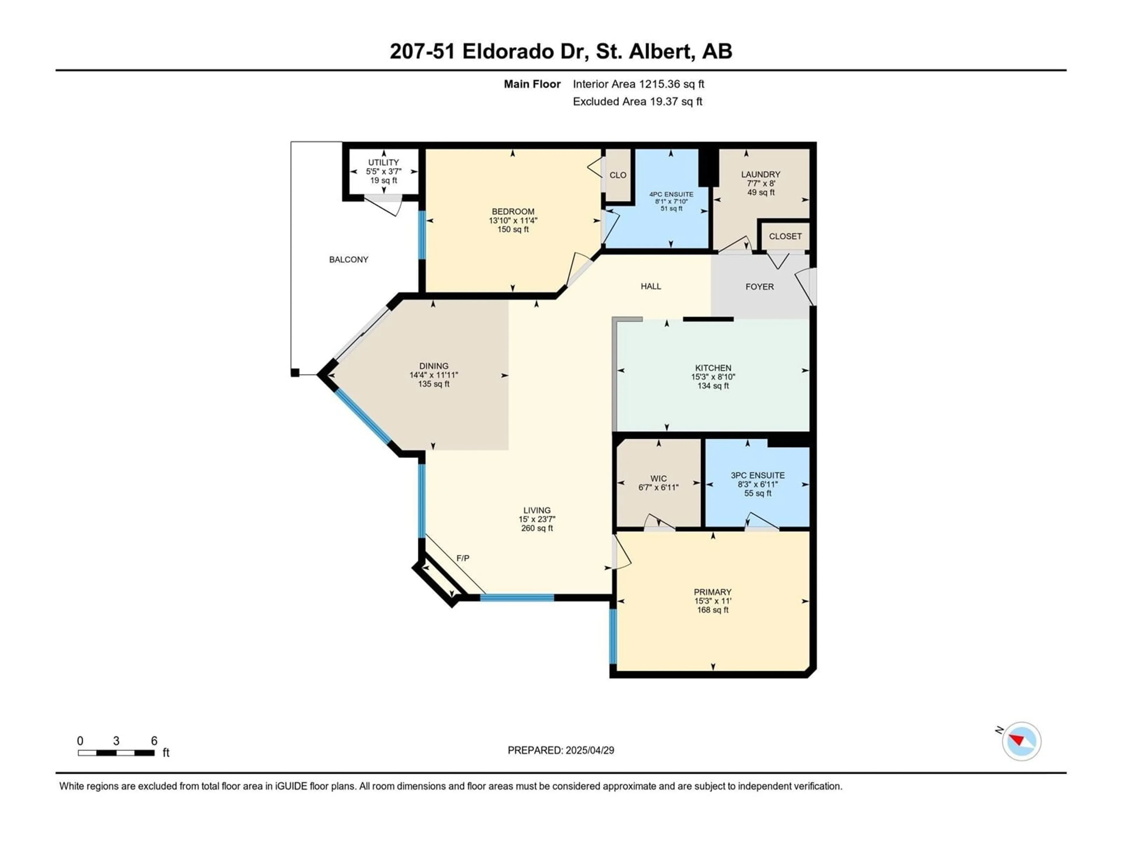 Floor plan for 207 ELDORADO DR, St. Albert Alberta T8N7E3