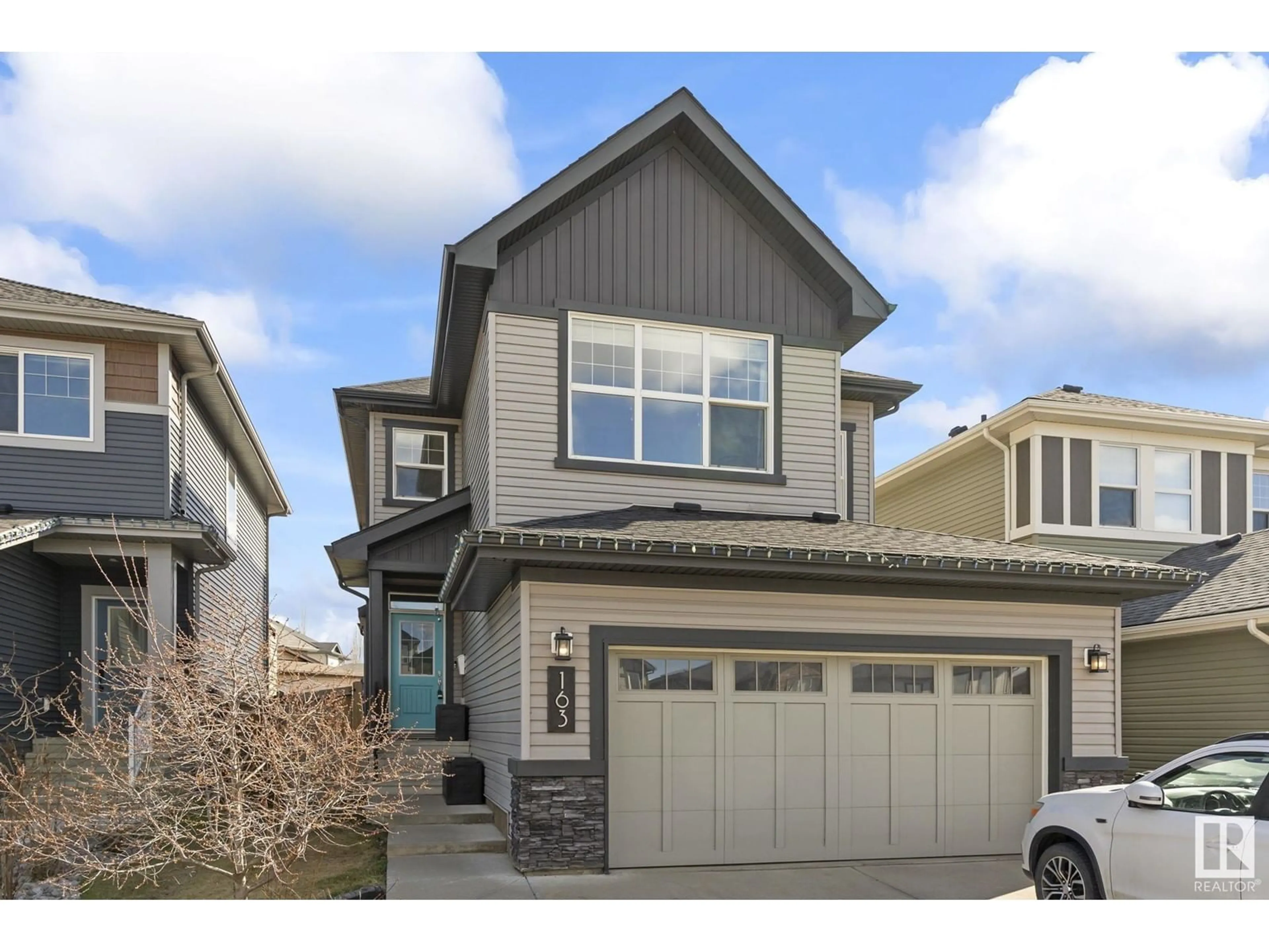 Home with vinyl exterior material, street for 163 HARVEST RIDGE DR, Spruce Grove Alberta T7X0P4