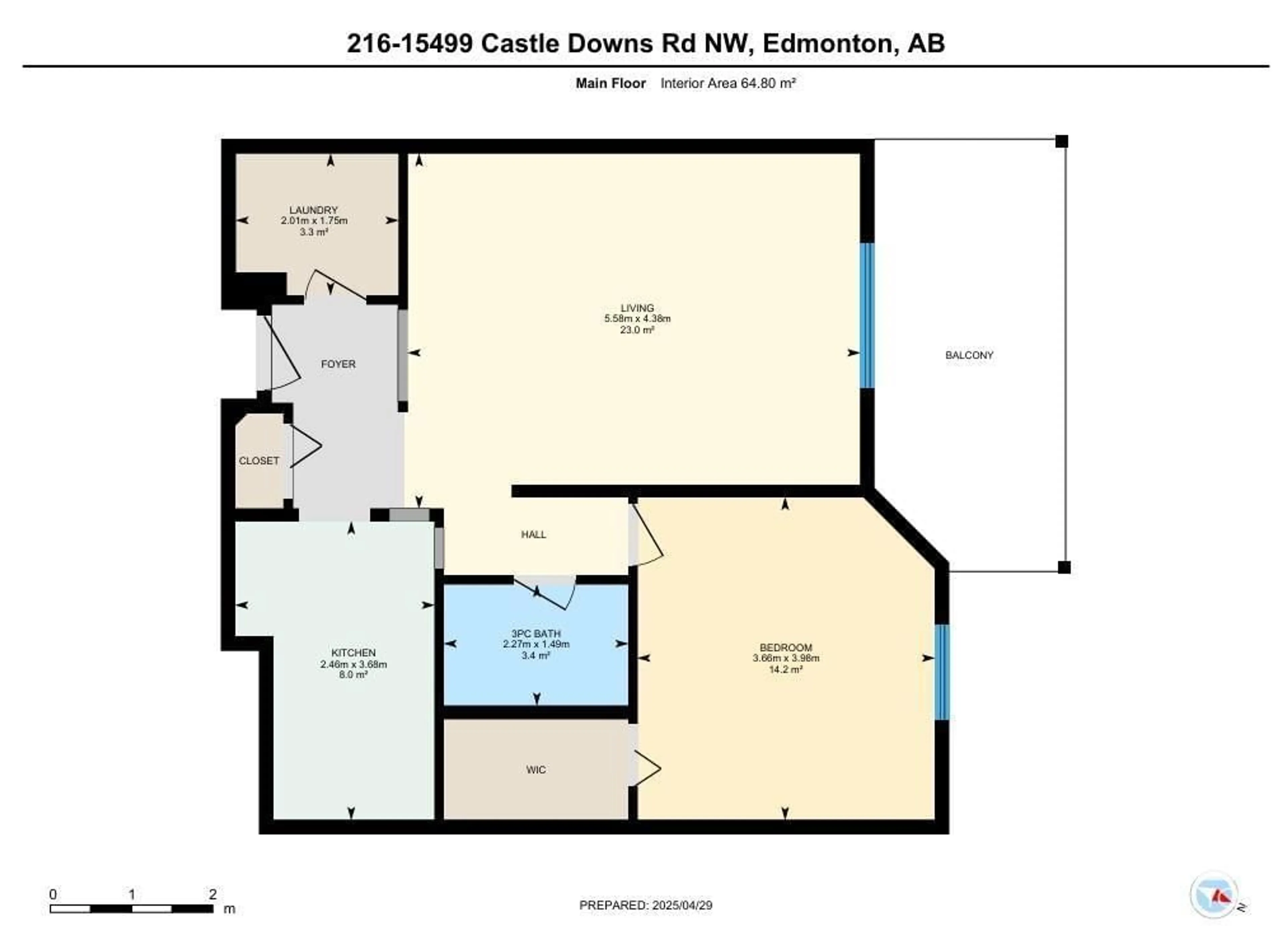 Floor plan for 15499 - 216 CASTLE DOWNS RD, Edmonton Alberta T5X5Y3