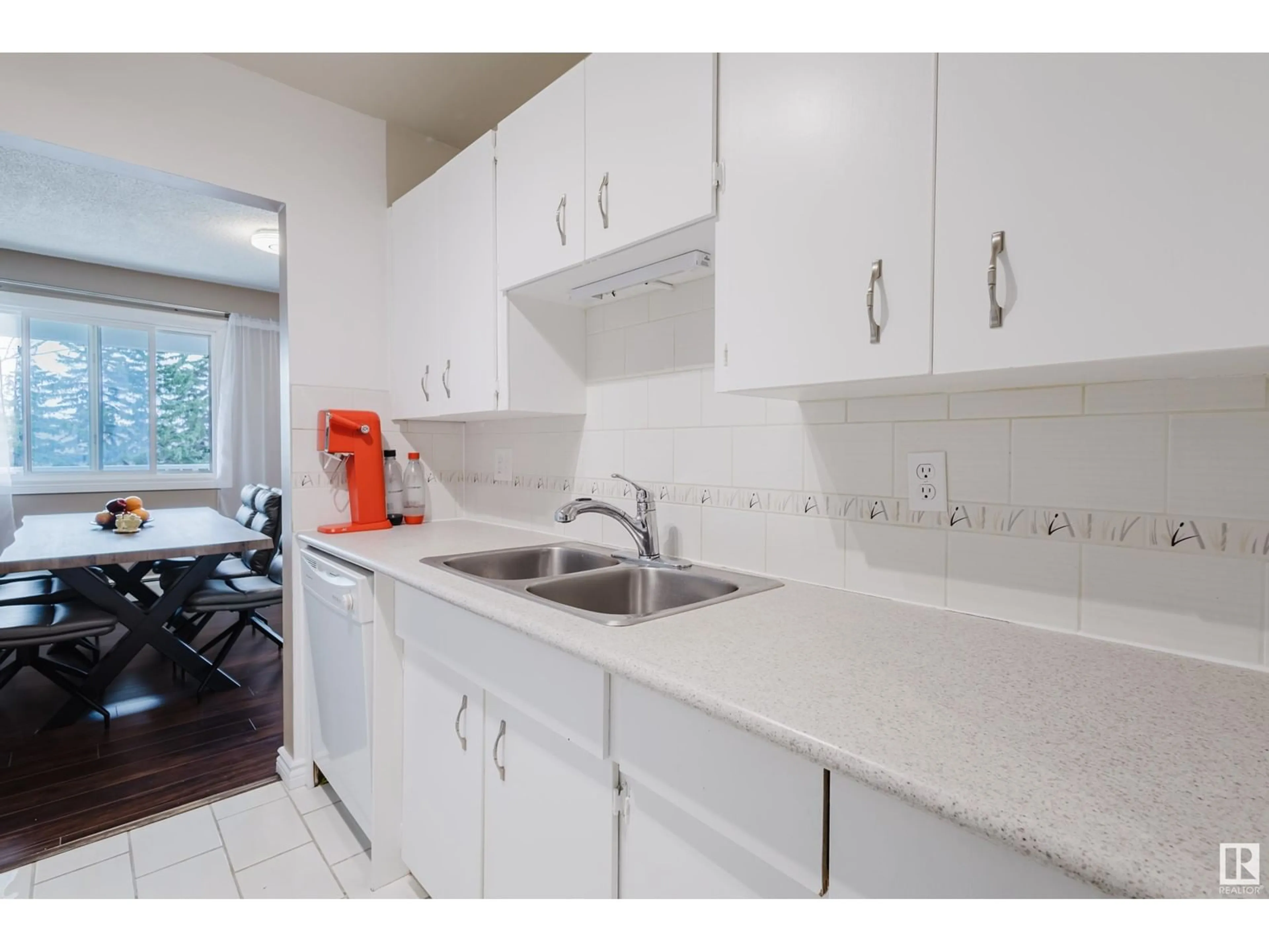 Standard kitchen, ceramic/tile floor for #304 - 14825 51 AV, Edmonton Alberta T6H5G4