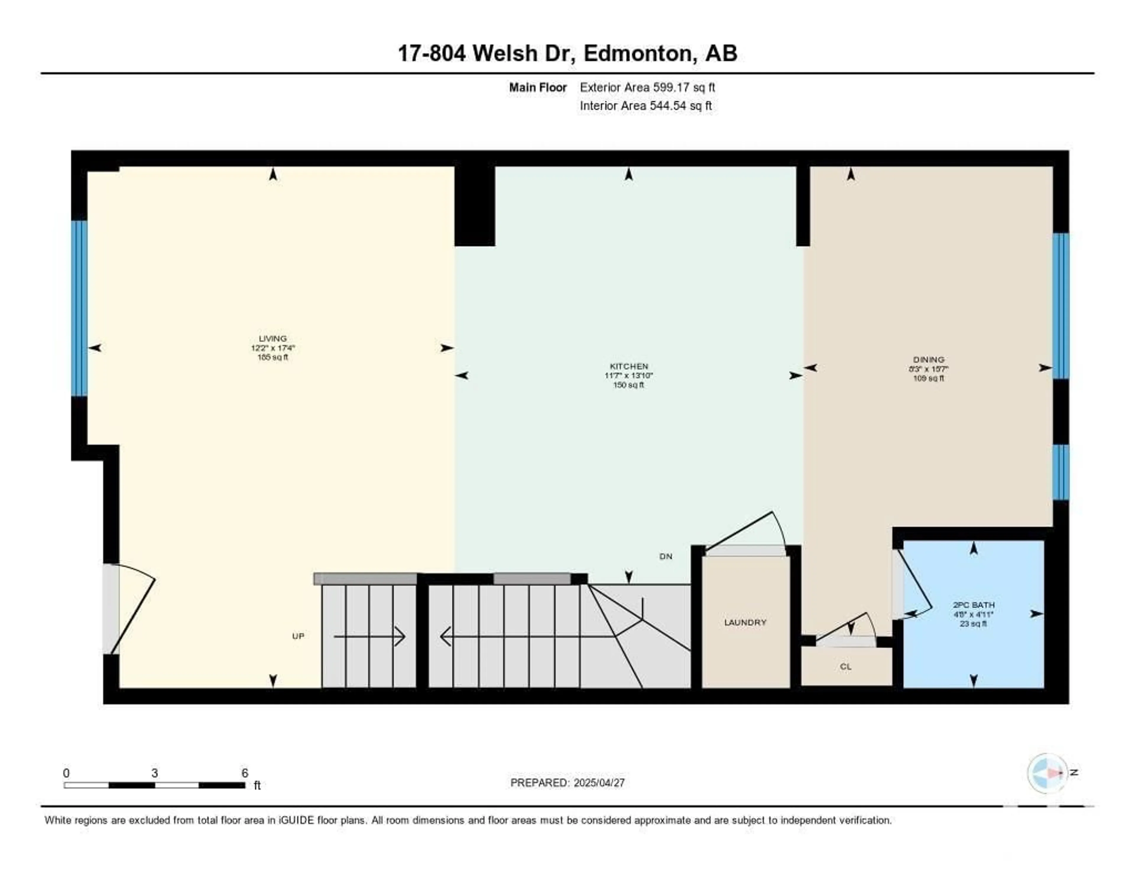 Floor plan for 804 - 17 WELSH DR, Edmonton Alberta T6X1Y8