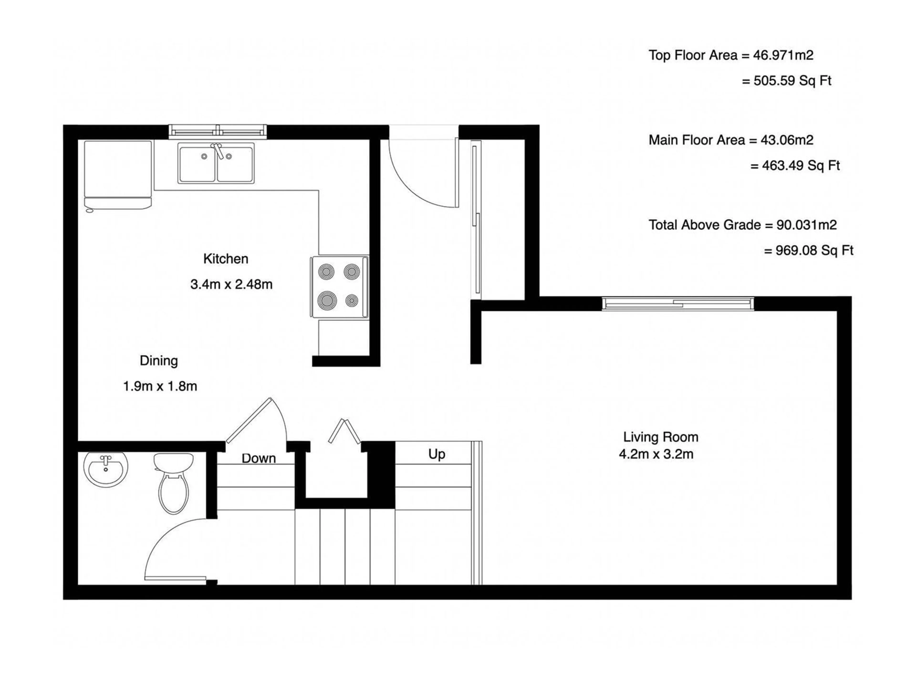 Floor plan for 142 KASKITAYO CO, Edmonton Alberta T6J3T3