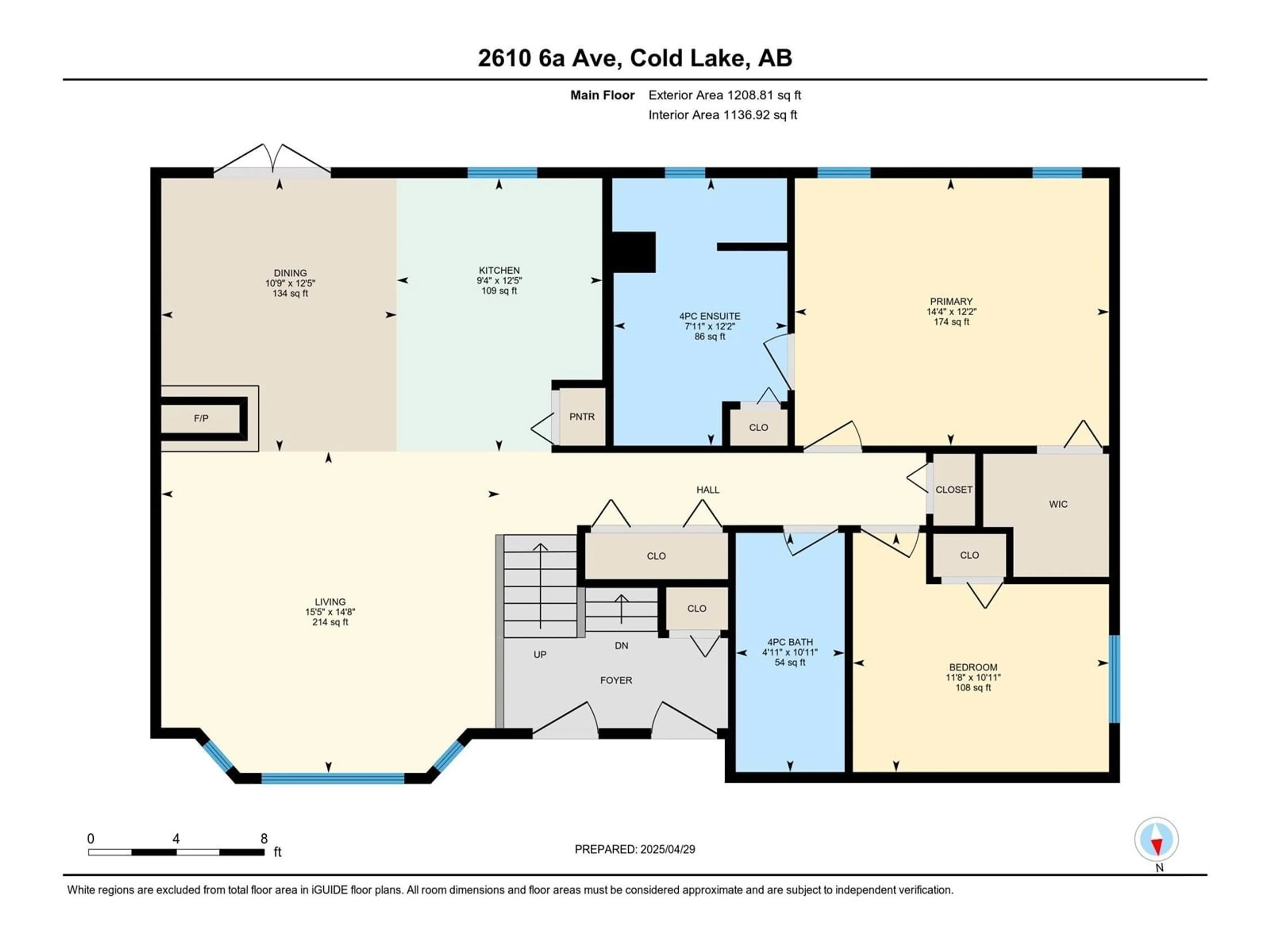 Floor plan for 2610 6A AV, Cold Lake Alberta T9M2C7