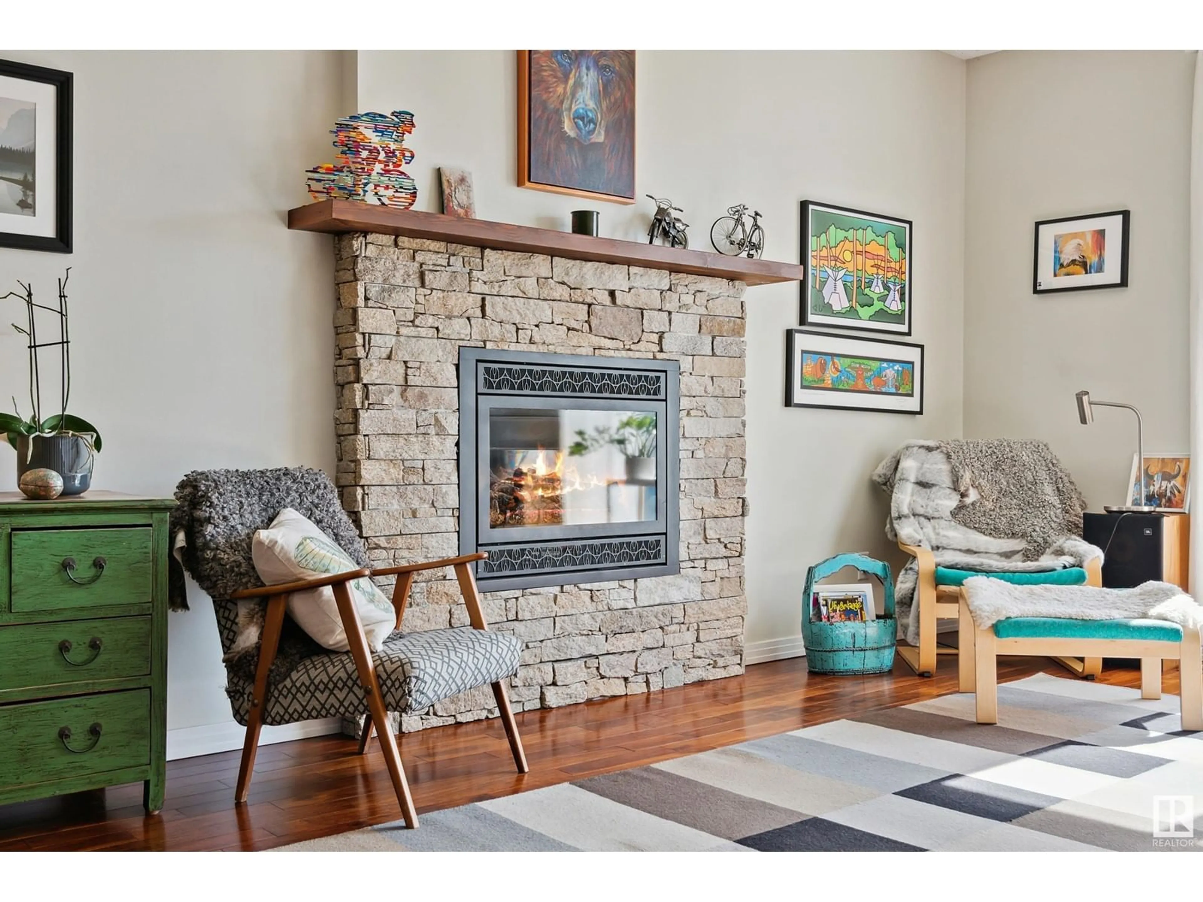 Living room with furniture, unknown for 12 LAYDON DR, St. Albert Alberta T8N2N2