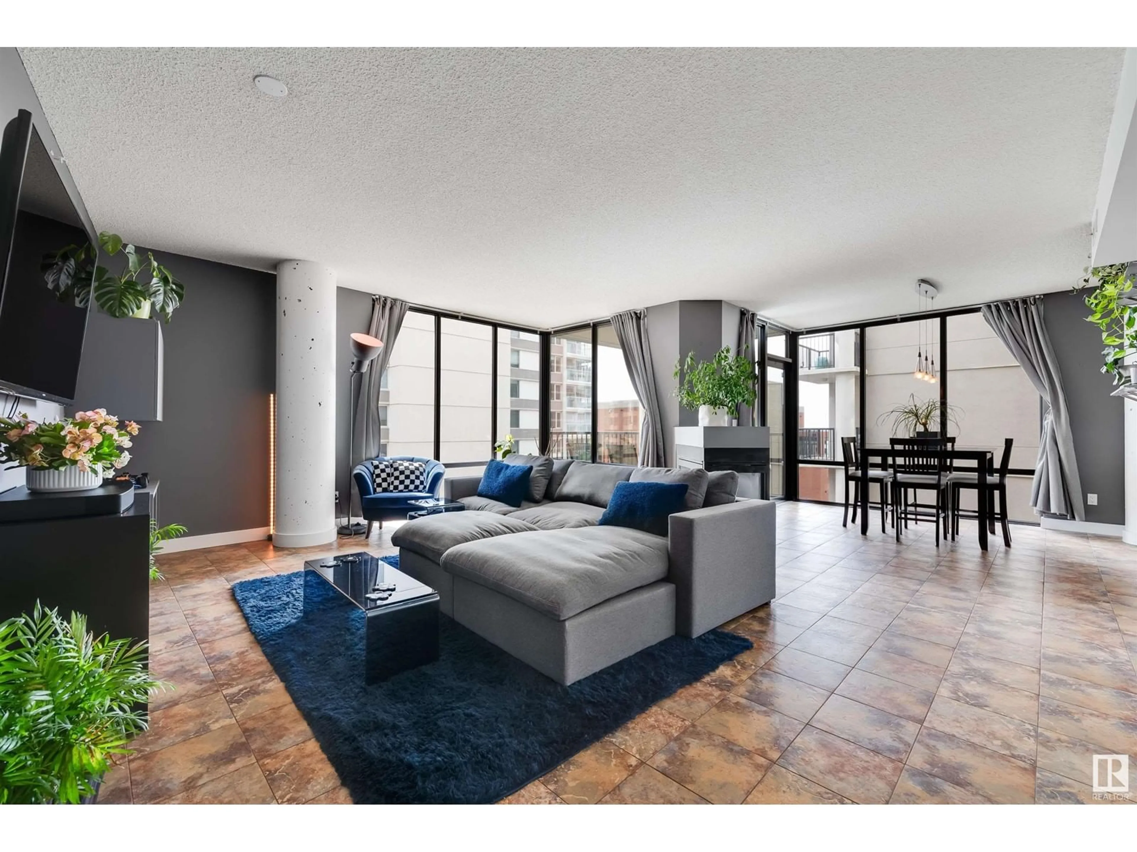Living room with furniture, unknown for 701 - 10028 119 ST, Edmonton Alberta T5K1Y8