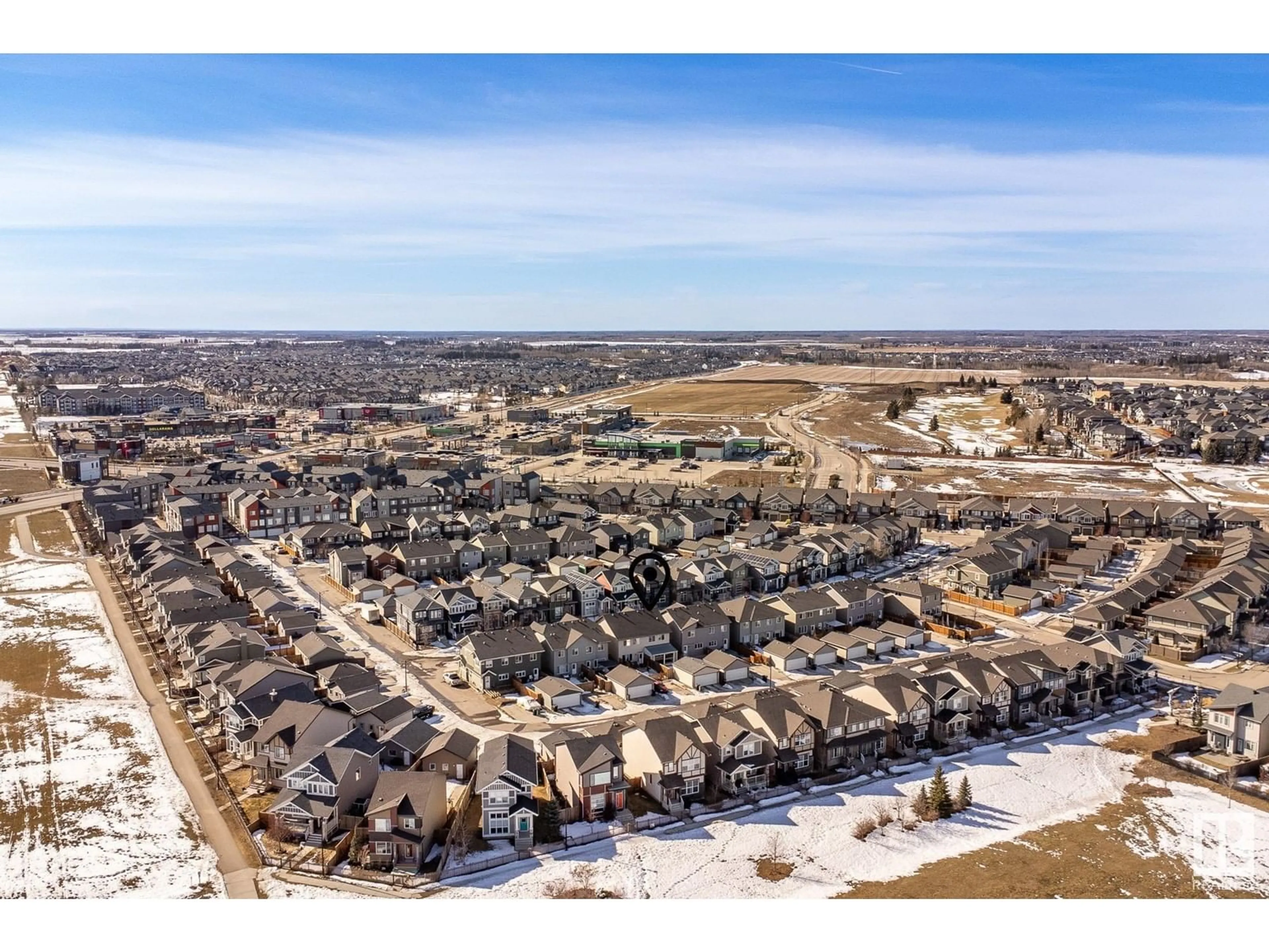 A pic from outside/outdoor area/front of a property/back of a property/a pic from drone, unknown for 4244 PROWSE WY, Edmonton Alberta T6W3A6