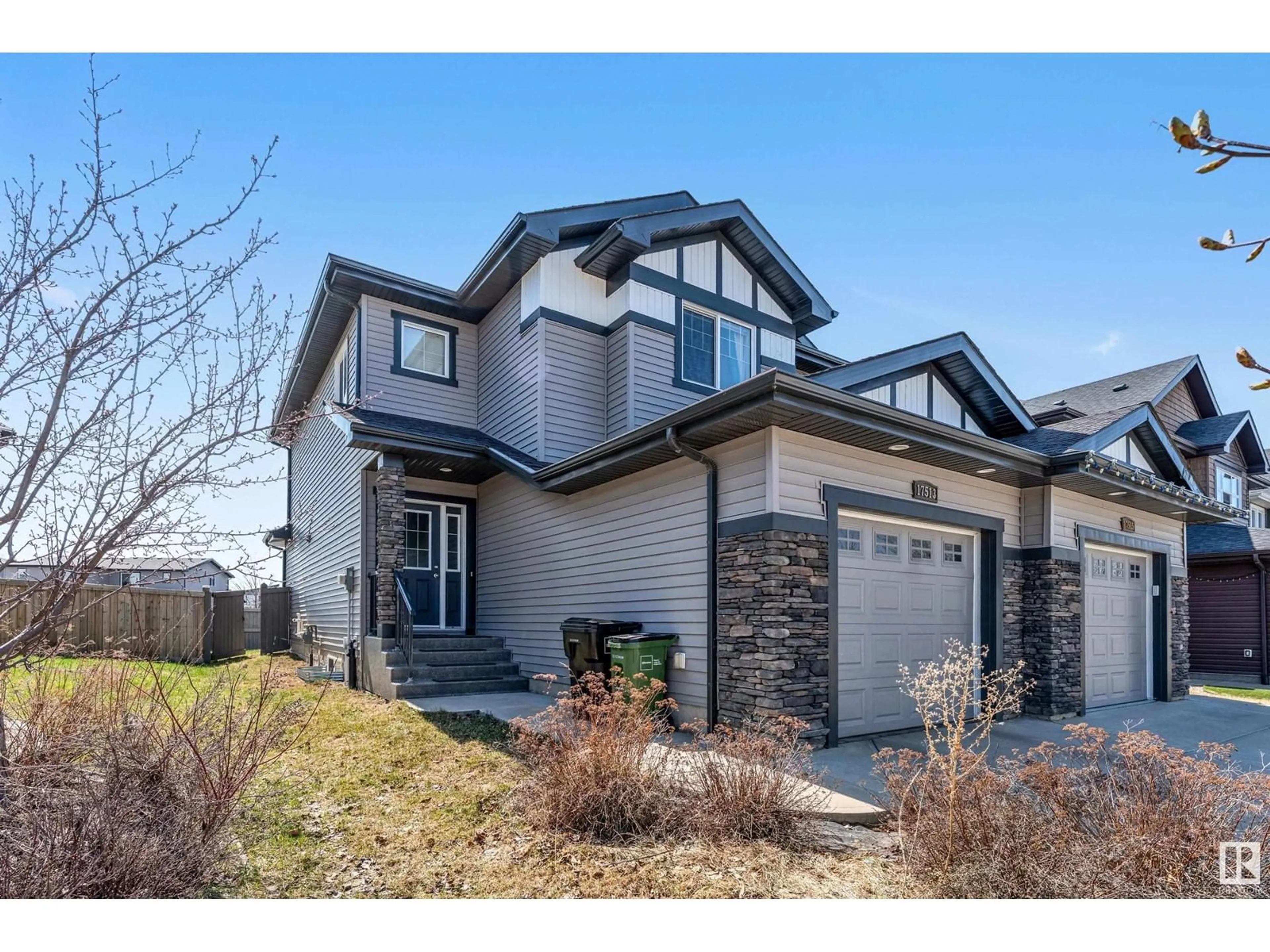 Home with brick exterior material, street for SW - 17513 13 AV, Edmonton Alberta T6W2J8