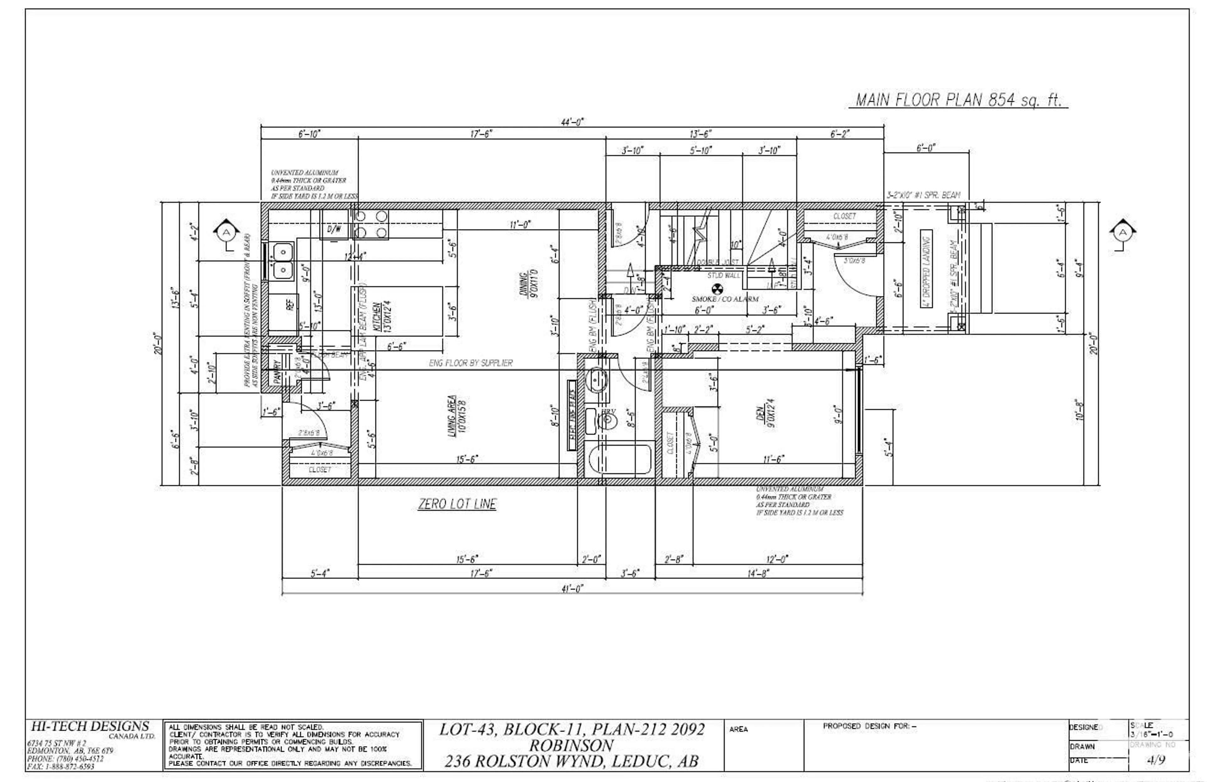 Floor plan for 236 ROLSTON WD, Leduc Alberta T9E1N1