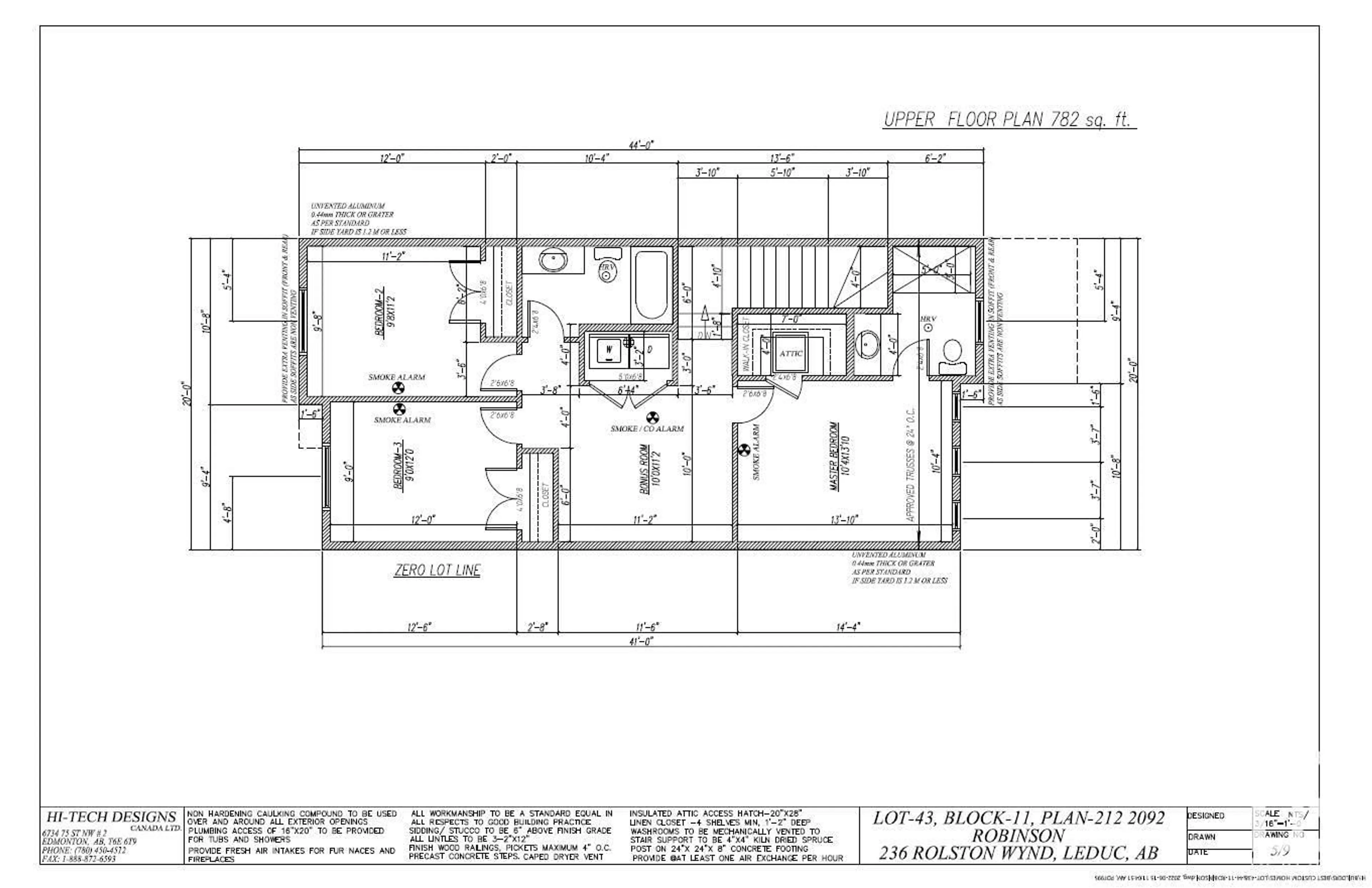 Floor plan for 236 ROLSTON WD, Leduc Alberta T9E1N1