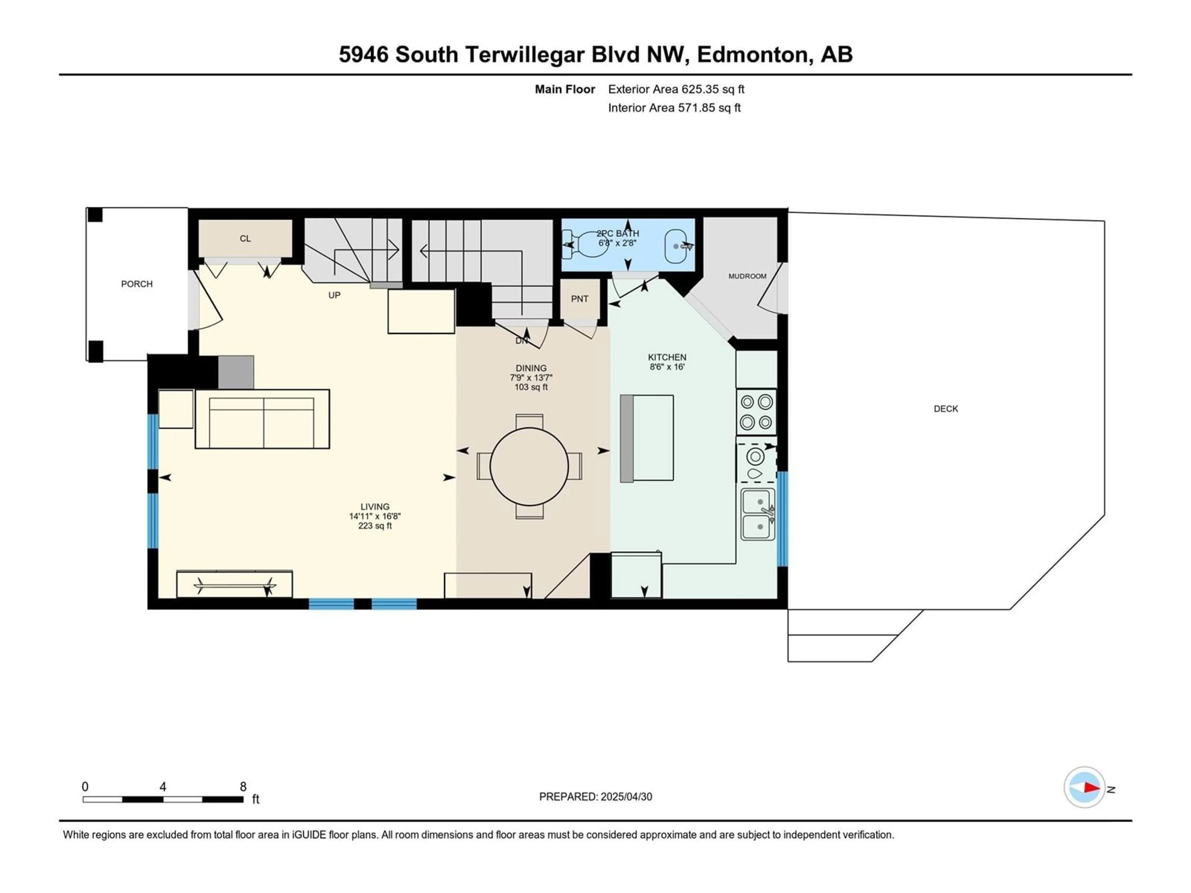 Floor plan for NW - 5946 SOUTH TERWILLEGAR BV, Edmonton Alberta T6R0A6