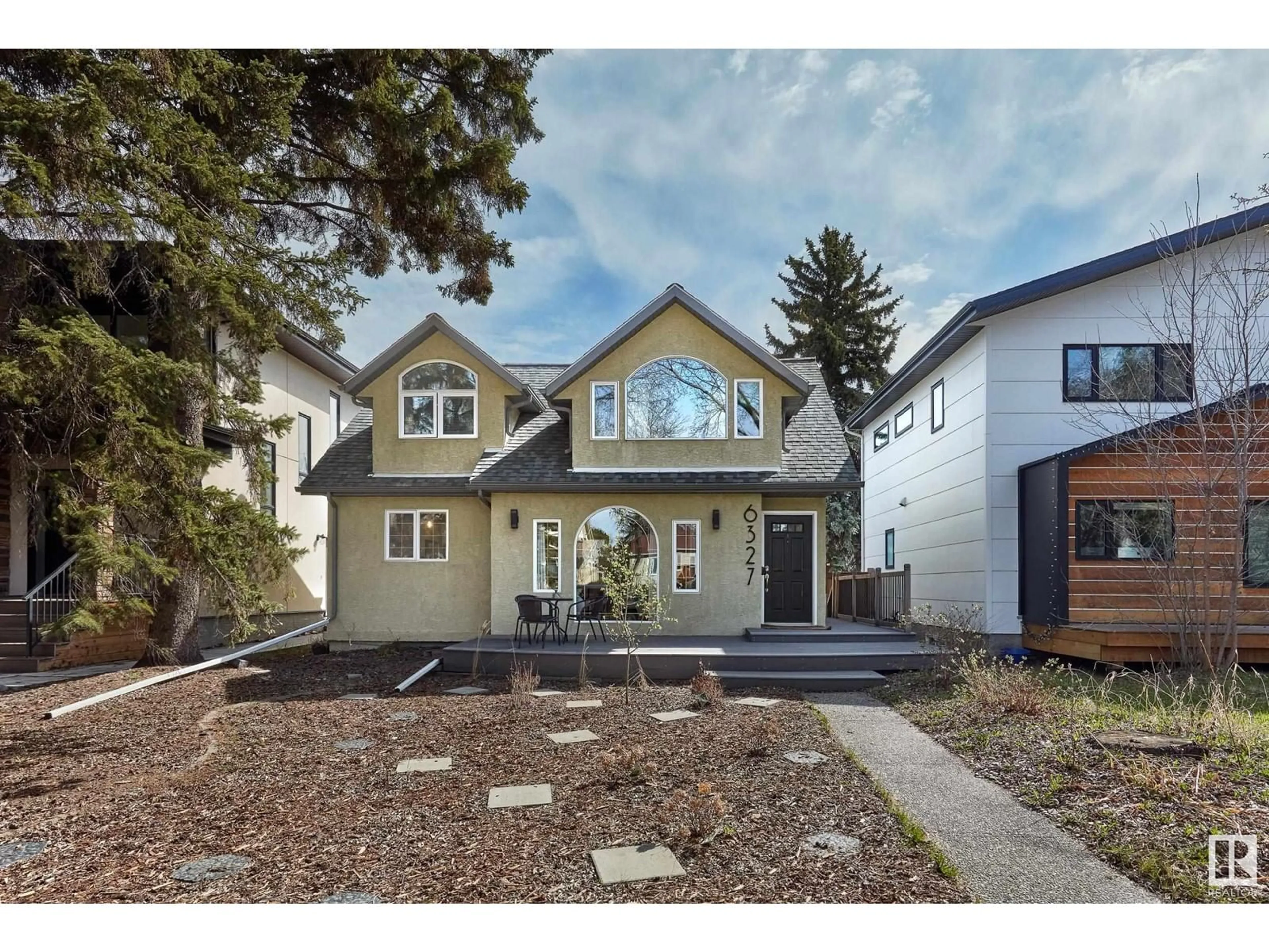 Home with vinyl exterior material, street for NW - 6327 112 ST, Edmonton Alberta T6H3J7
