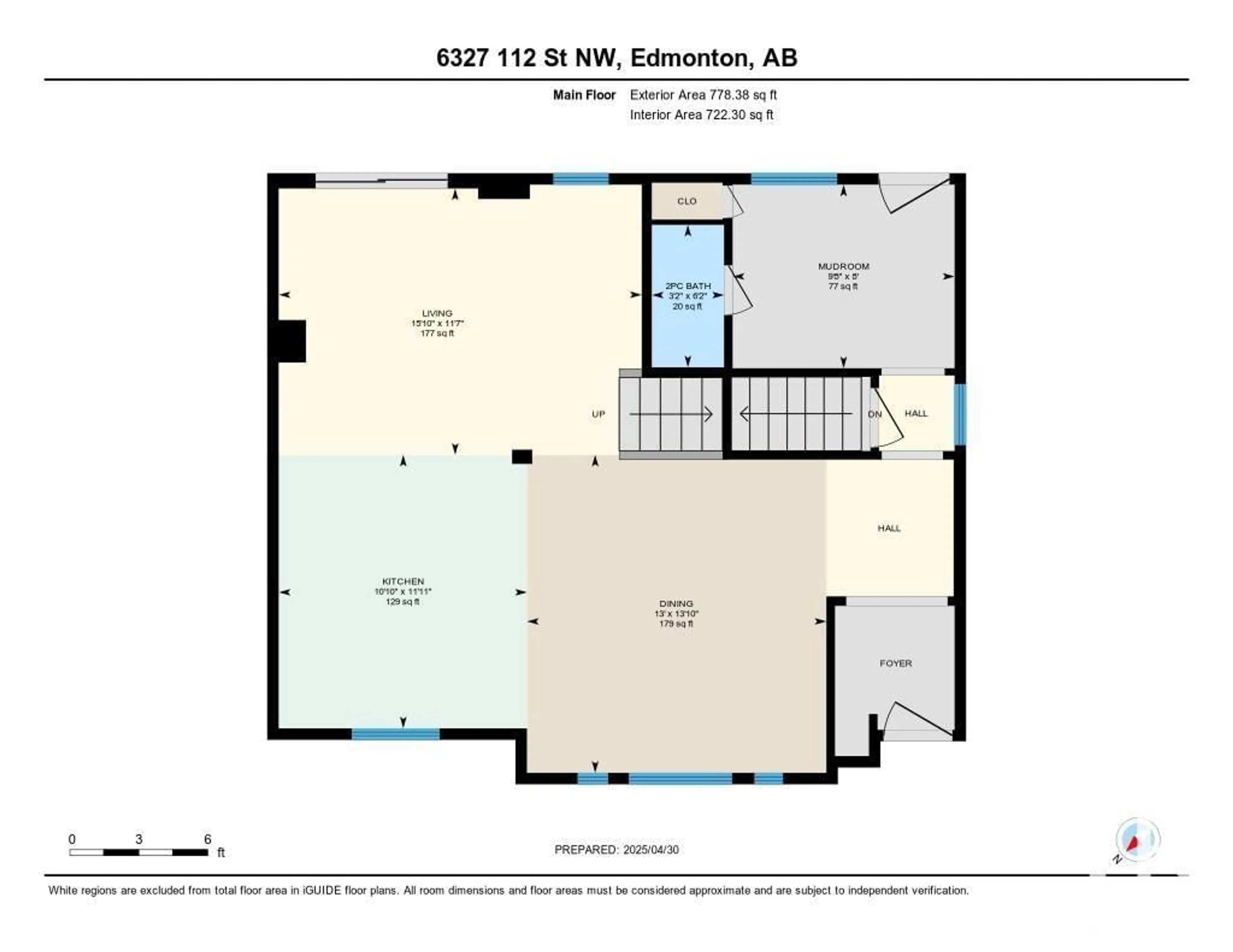 Floor plan for NW - 6327 112 ST, Edmonton Alberta T6H3J7