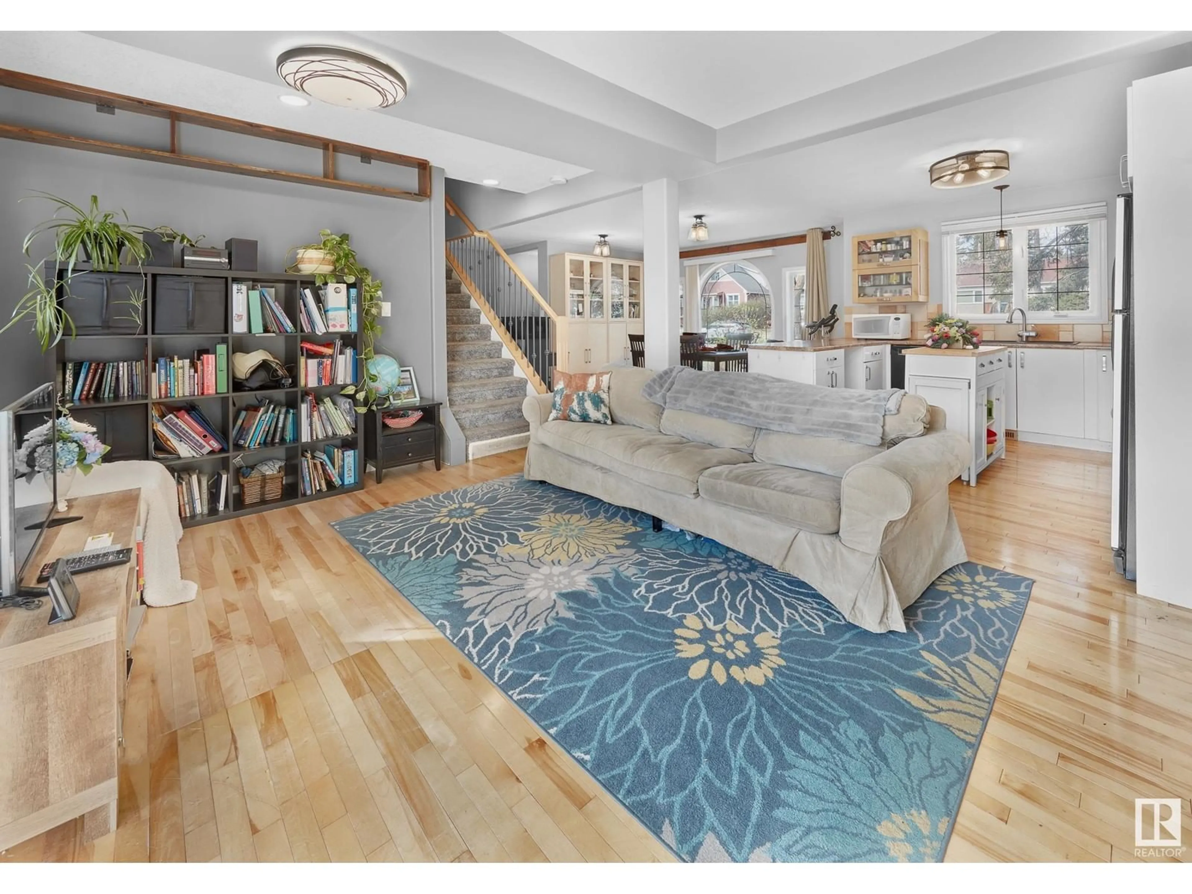 Living room with furniture, unknown for NW - 6327 112 ST, Edmonton Alberta T6H3J7