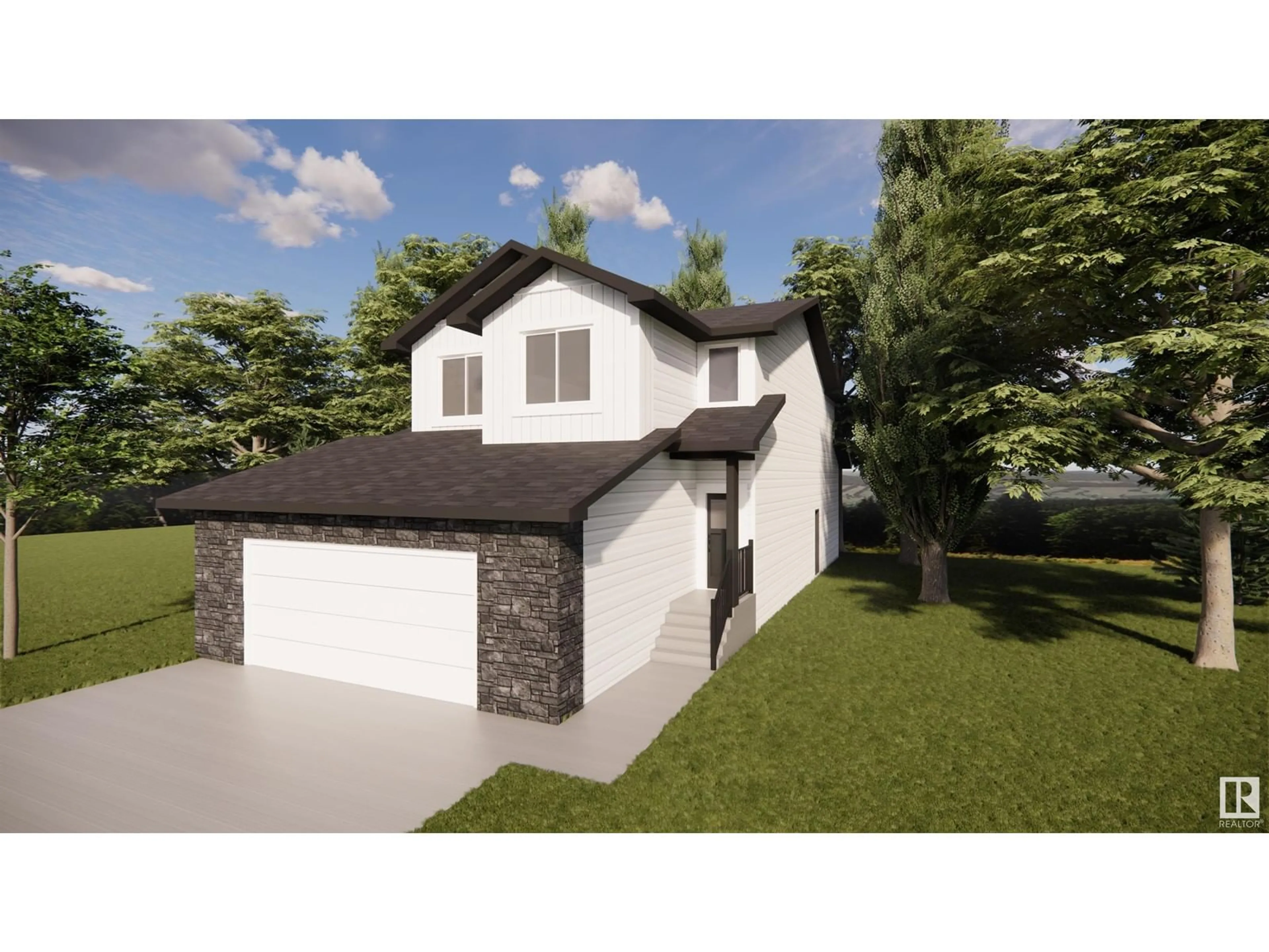 Home with brick exterior material, street for 8 GRAYSON GR, Stony Plain Alberta T7Z0A0