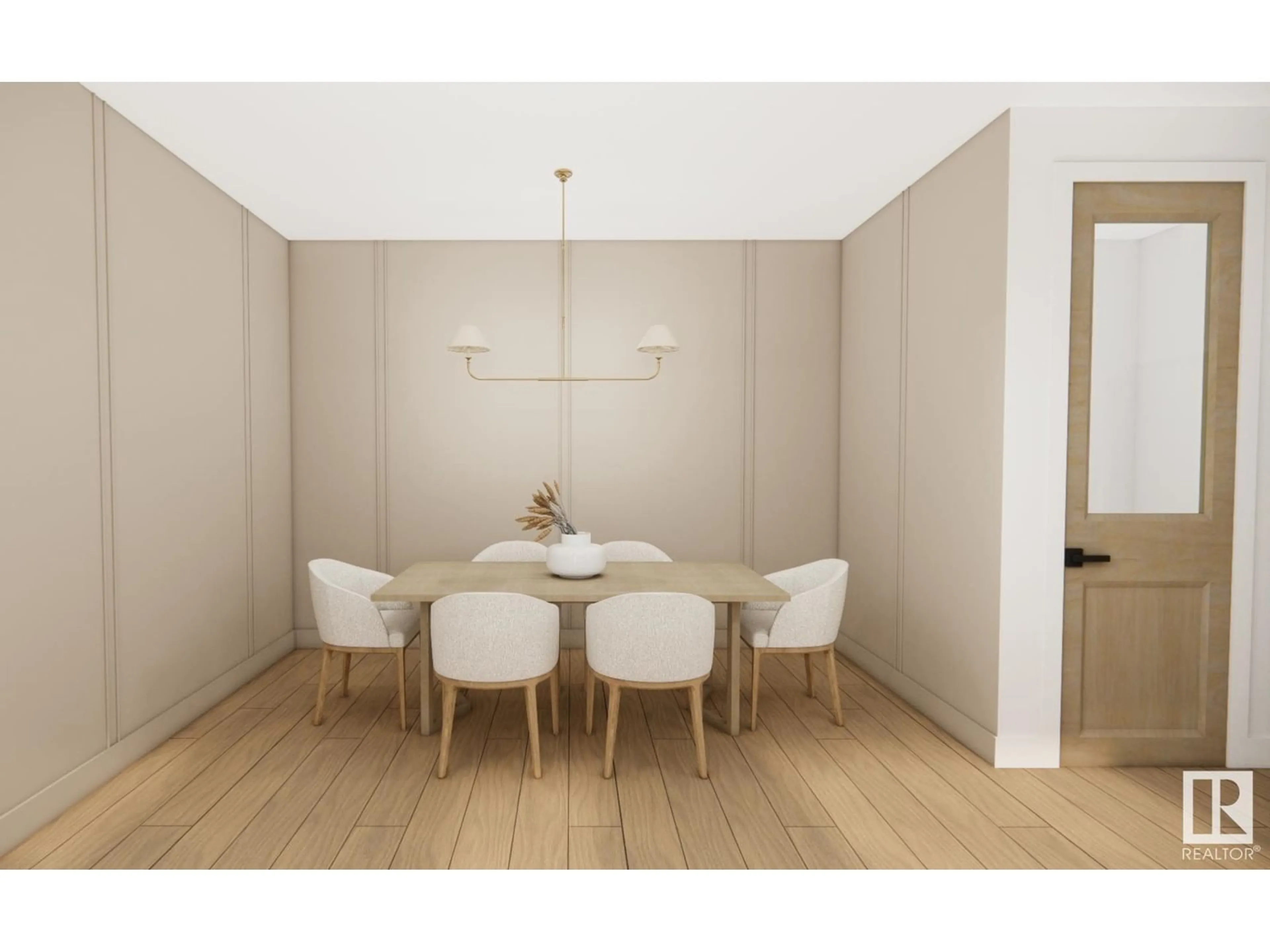 Dining room, wood/laminate floor for 24 SYDWYCK CI, Spruce Grove Alberta T7X0A0