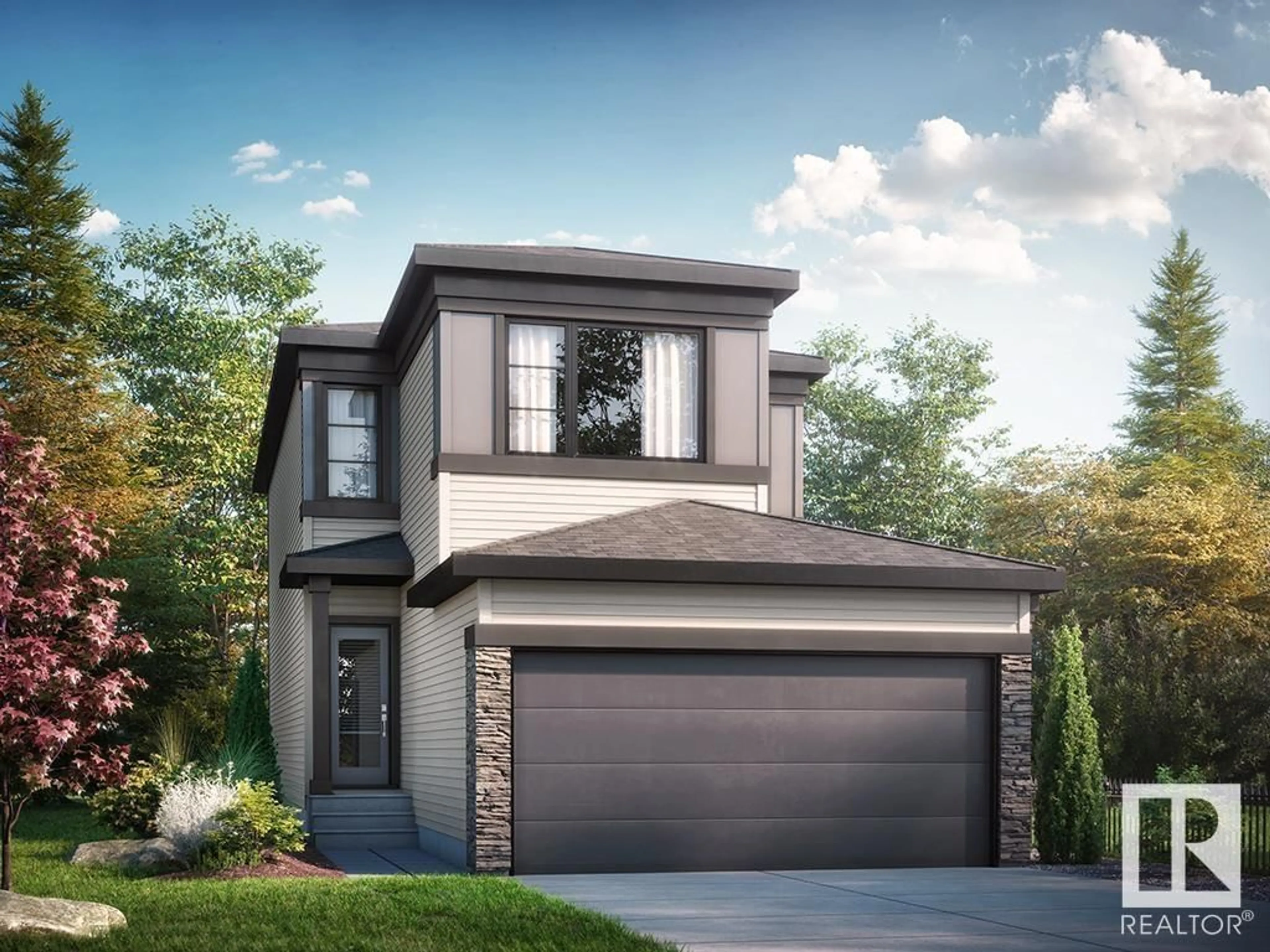 Home with brick exterior material, street for 4517 WARBLER LO, Edmonton Alberta T5S0S7