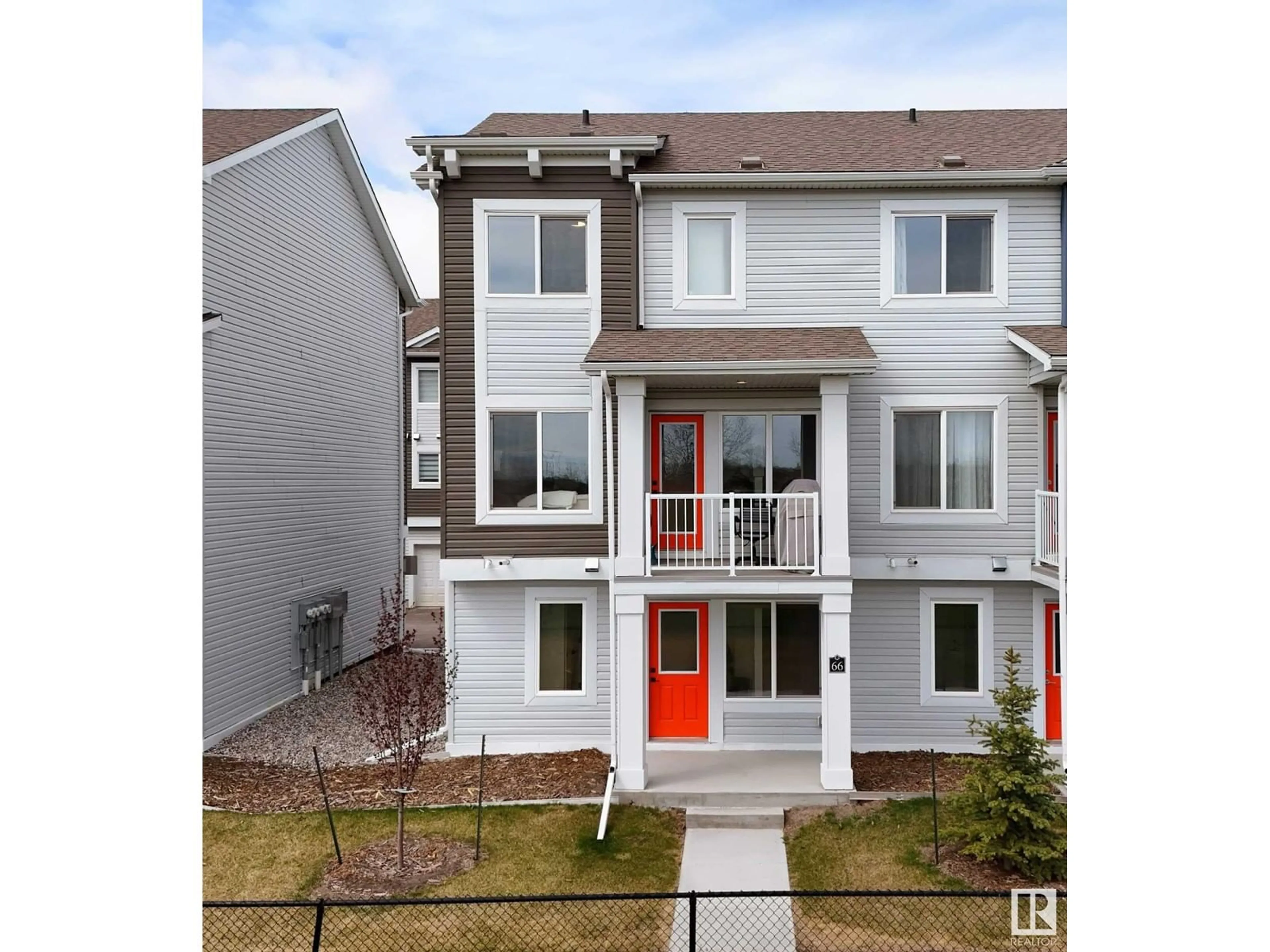 Home with vinyl exterior material, street for Unit 66 - 16335 84 ST, Edmonton Alberta T5Z0S2