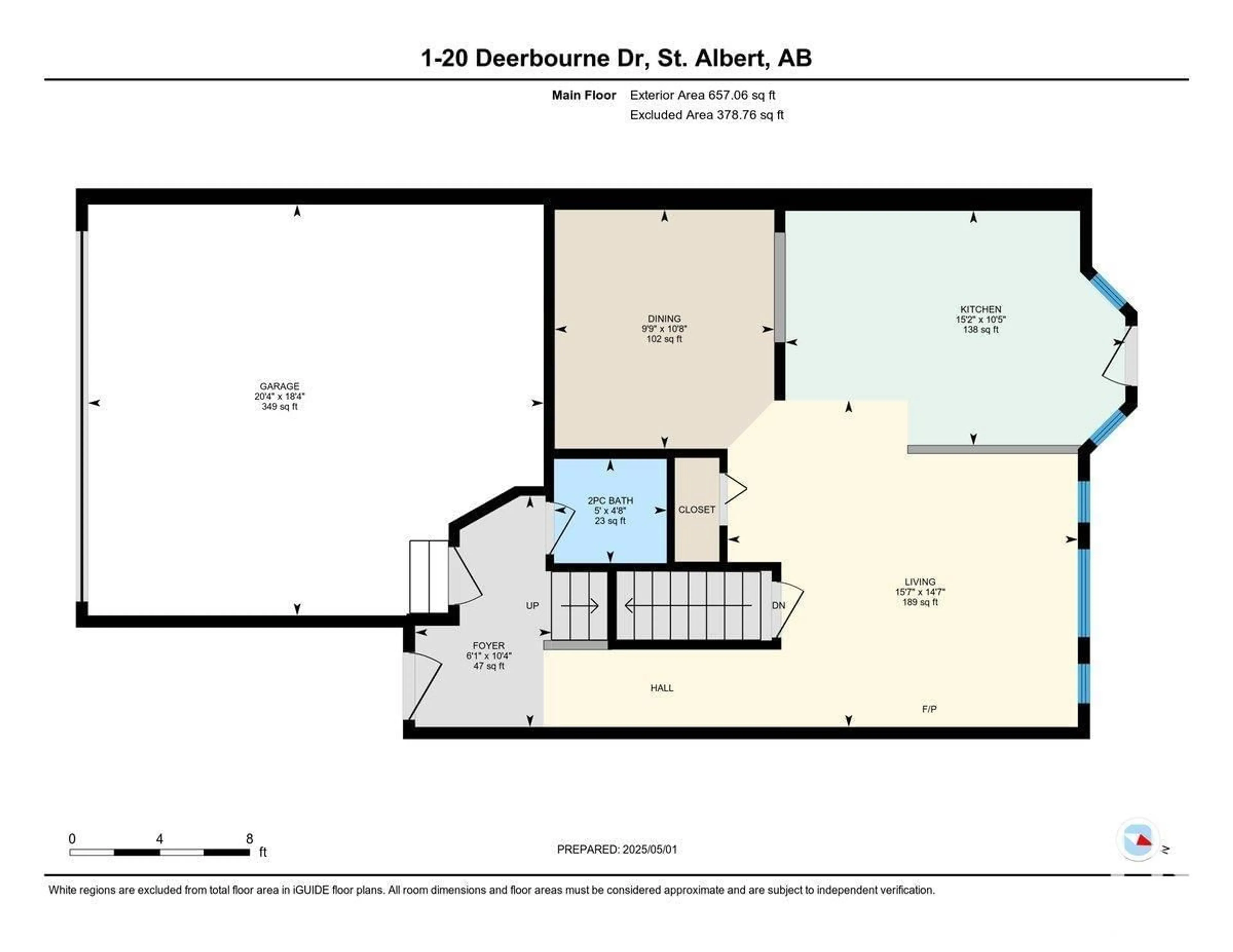 Floor plan for 20 DEERBOUNE DRIVE, St. Albert Alberta T8N6E1