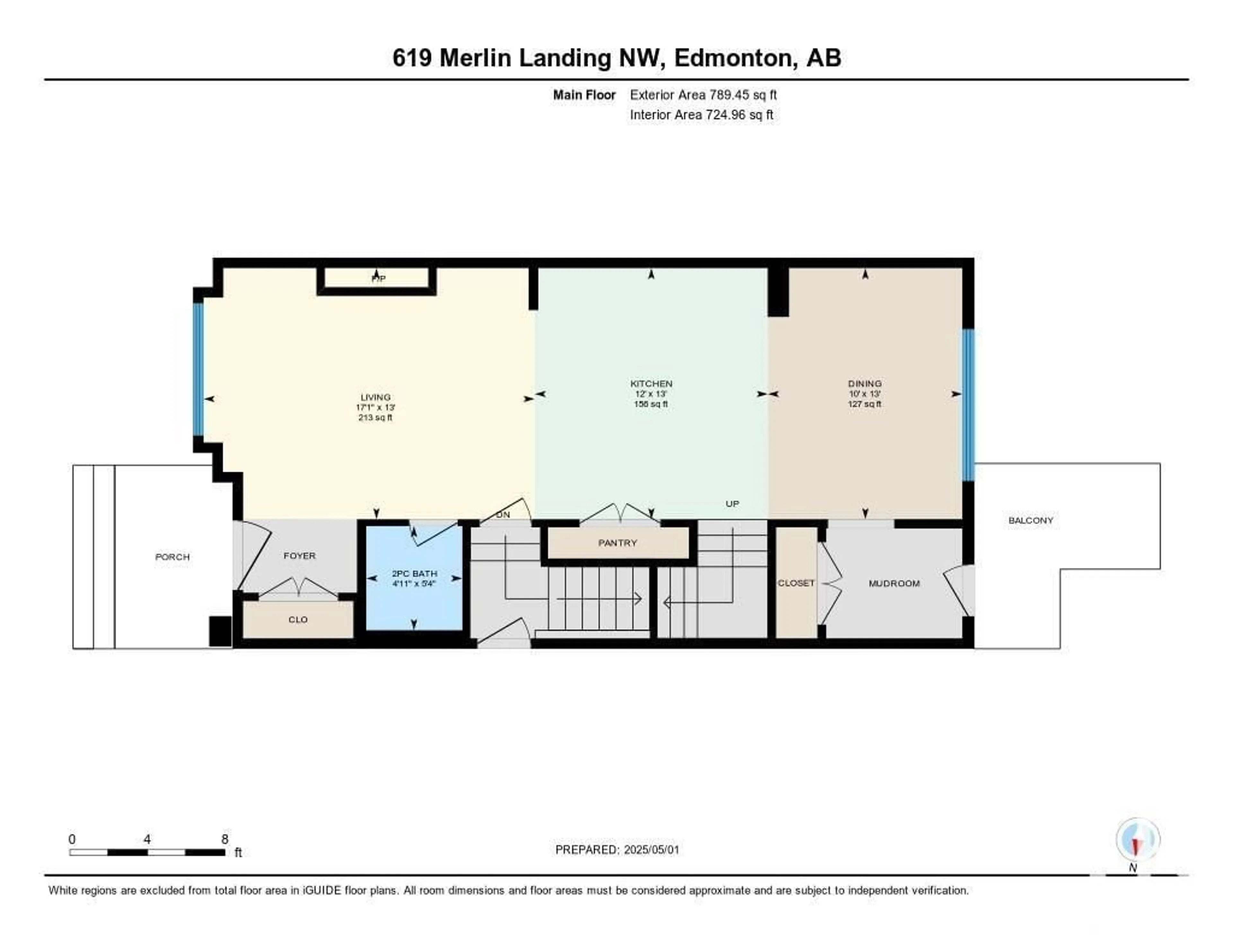 Floor plan for 619 MERLIN LANDING LD, Edmonton Alberta T5S0L9