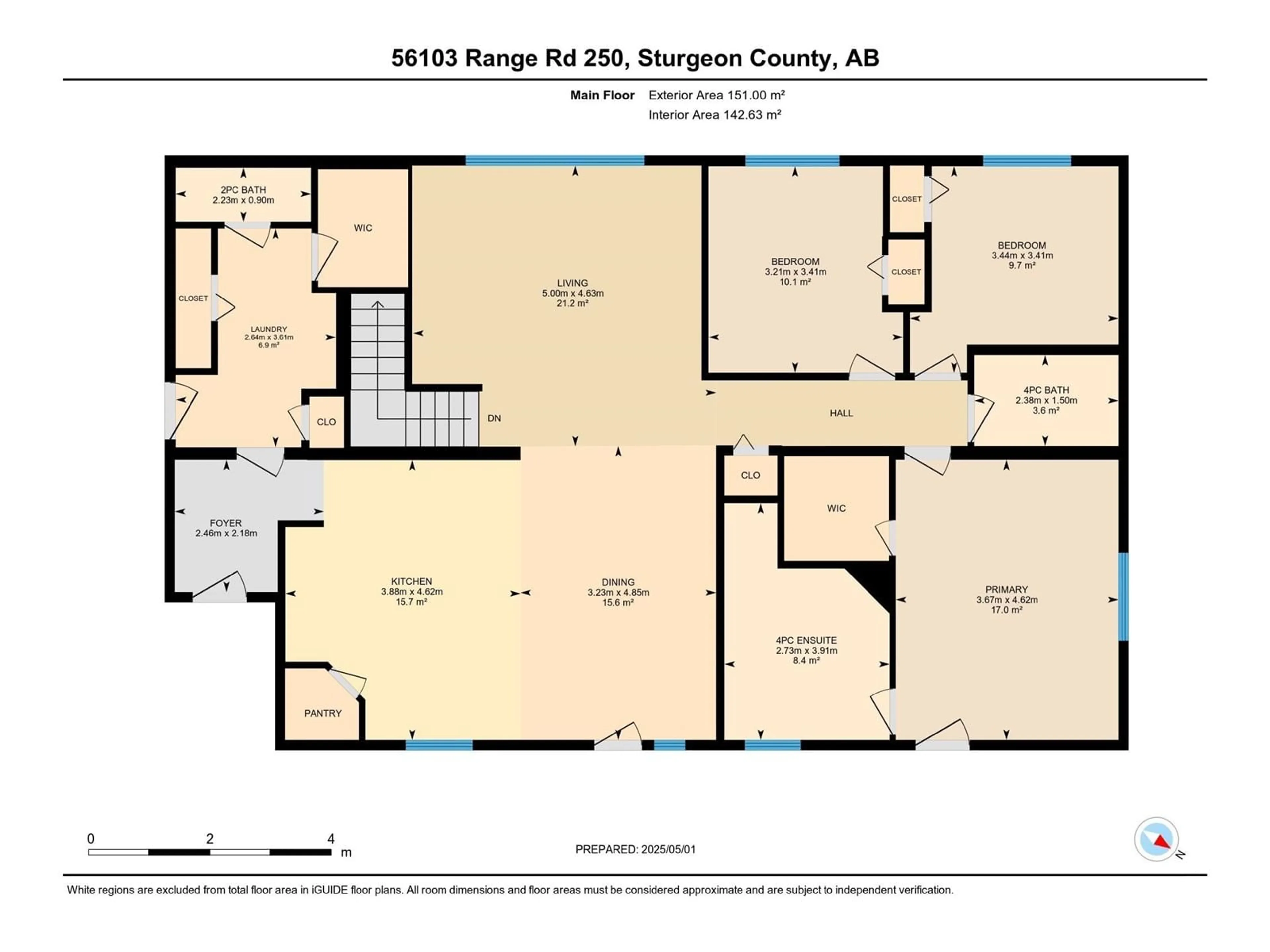 Floor plan for 56103A RR 250, Rural Sturgeon County Alberta T8R1P4