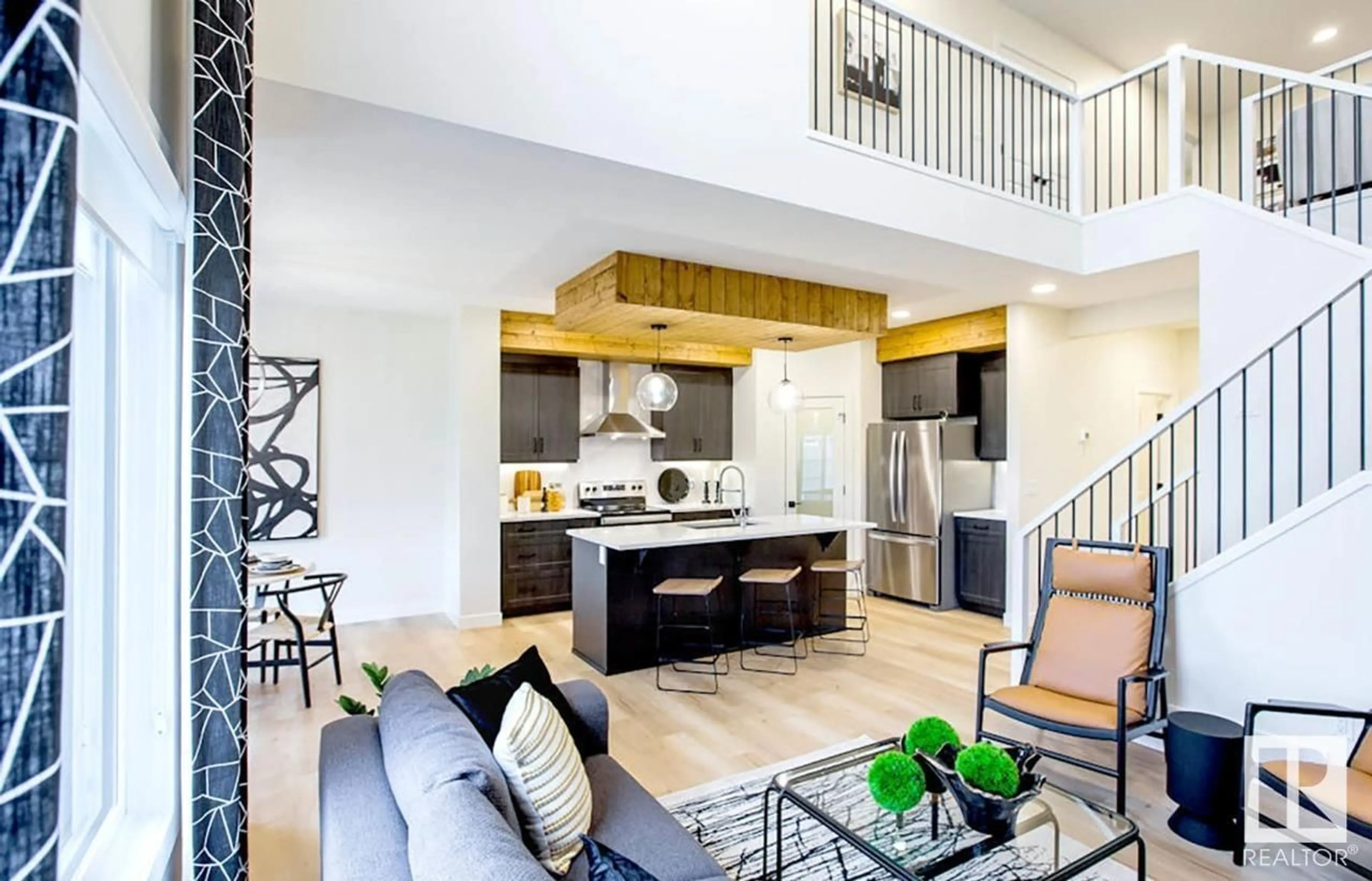 Open concept kitchen, unknown for 37 GABLE CM, Spruce Grove Alberta T7X2W2