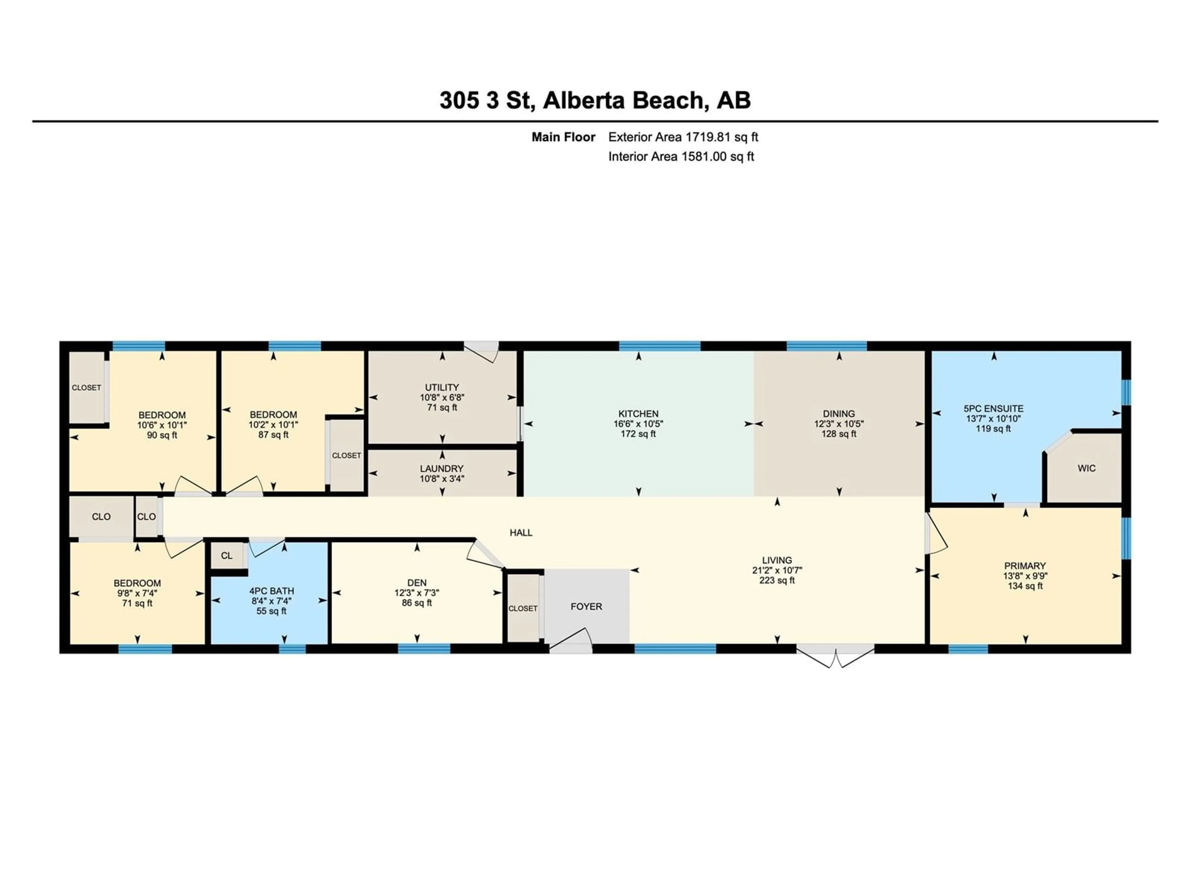 Floor plan for 305 3 ST, Rural Lac Ste. Anne County Alberta T0A0E0