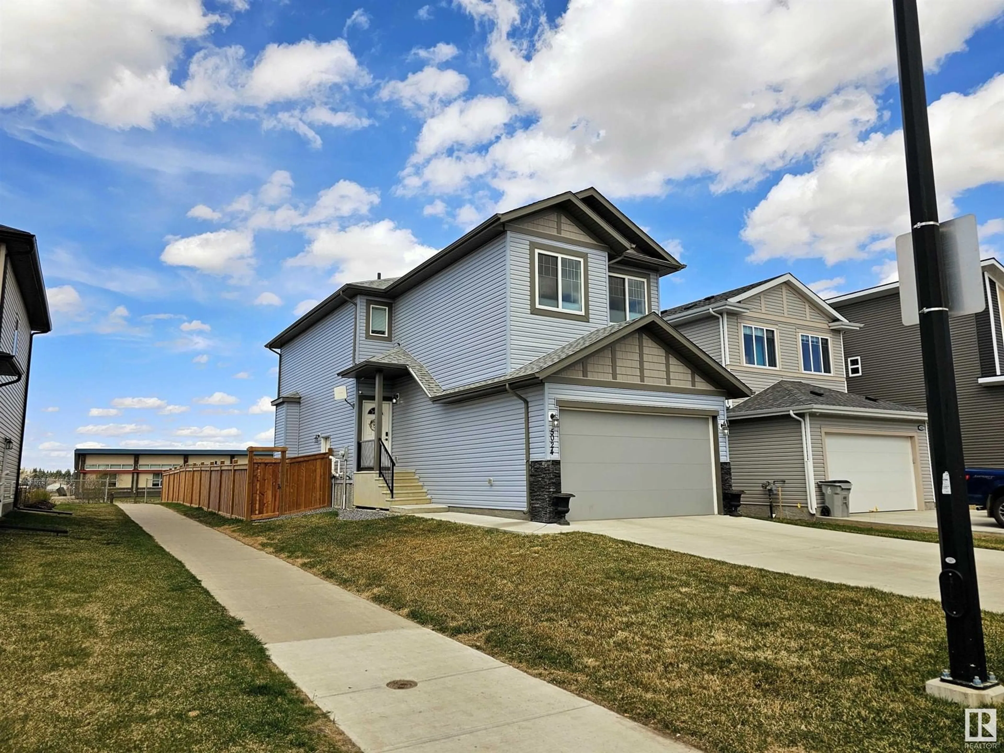 A pic from outside/outdoor area/front of a property/back of a property/a pic from drone, street for 5024 53 AVE, Calmar Alberta T0C0V0