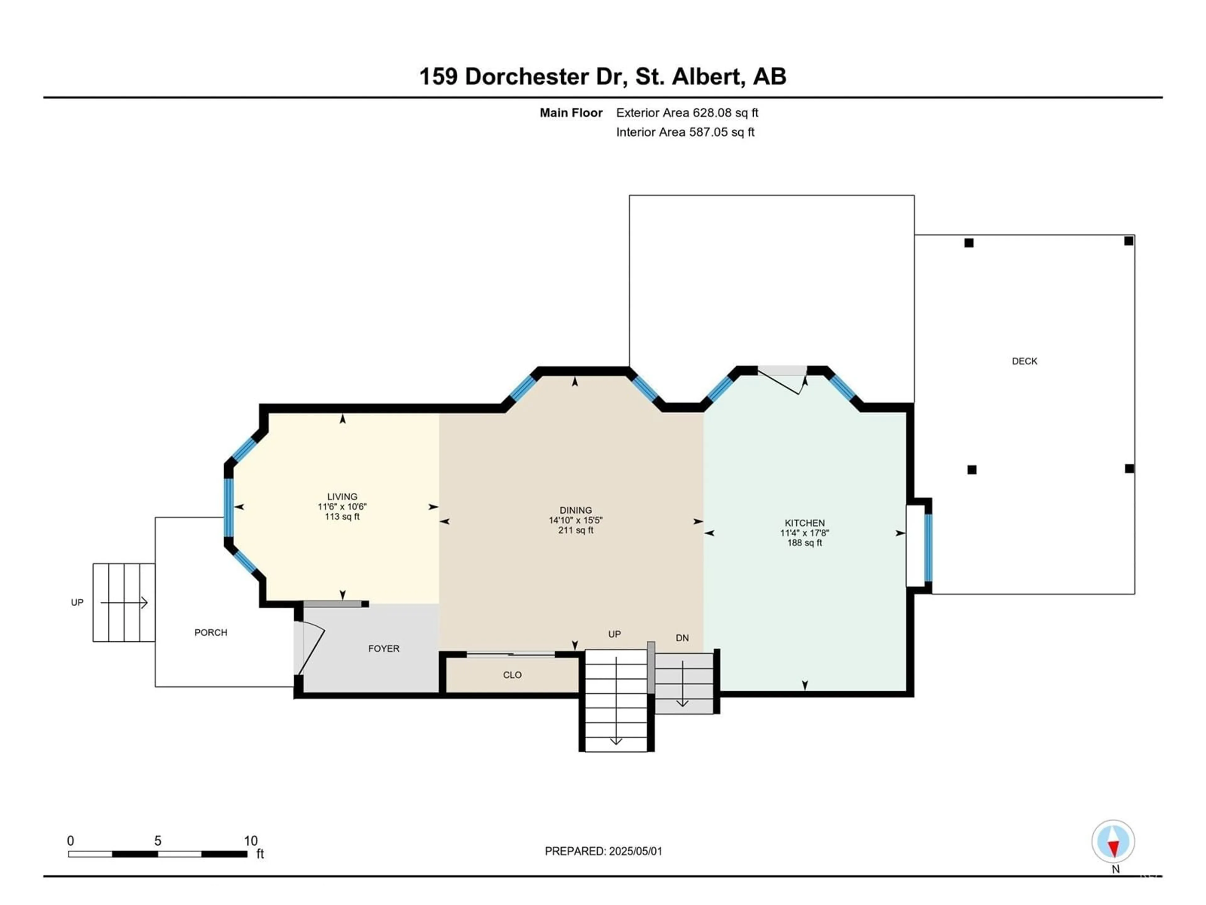 Floor plan for 159 DORCHESTER DR, St. Albert Alberta T8N5R7