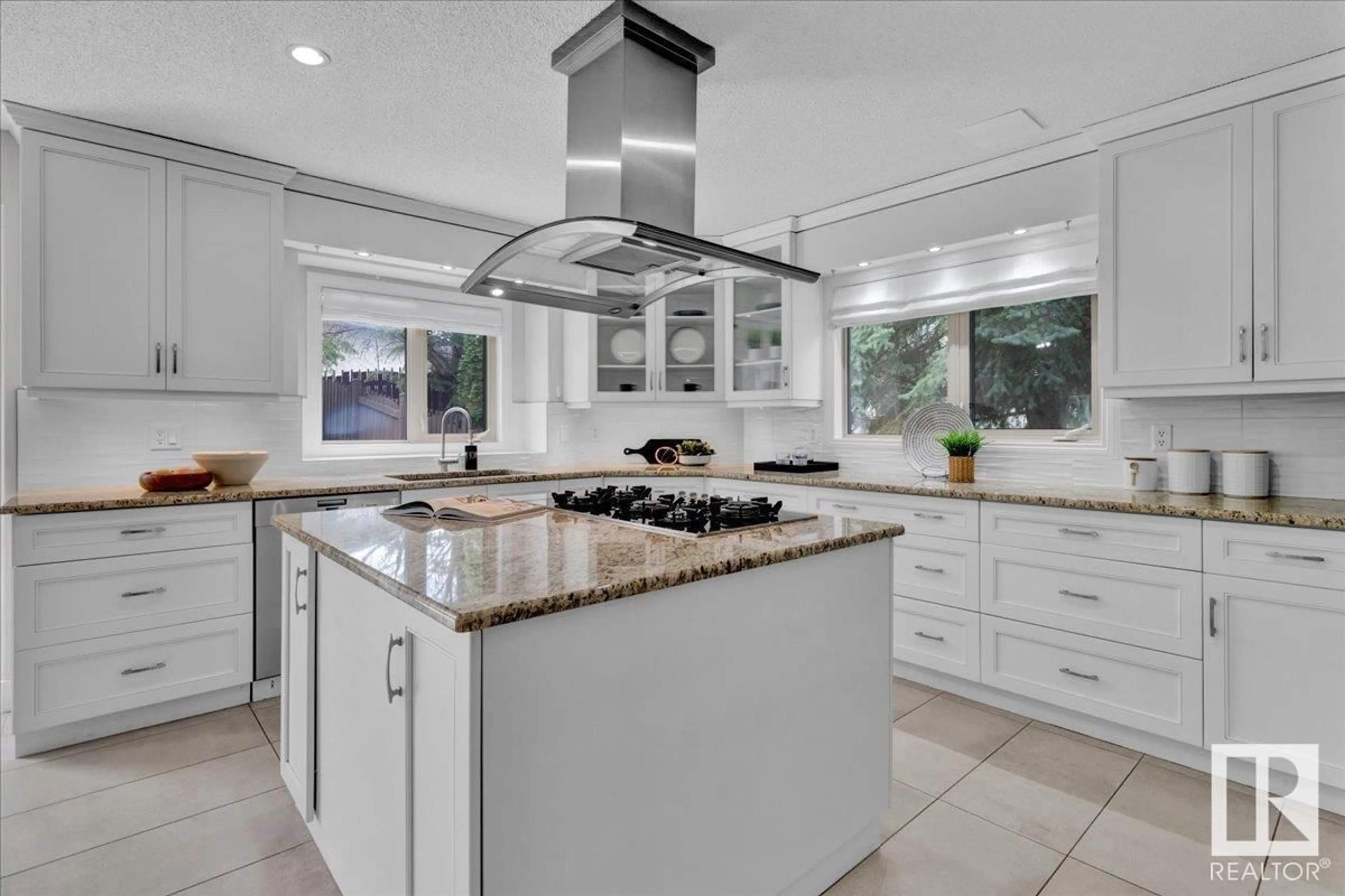 Contemporary kitchen, ceramic/tile floor for 296 RHATIGAN RD, Edmonton Alberta T6R1C6