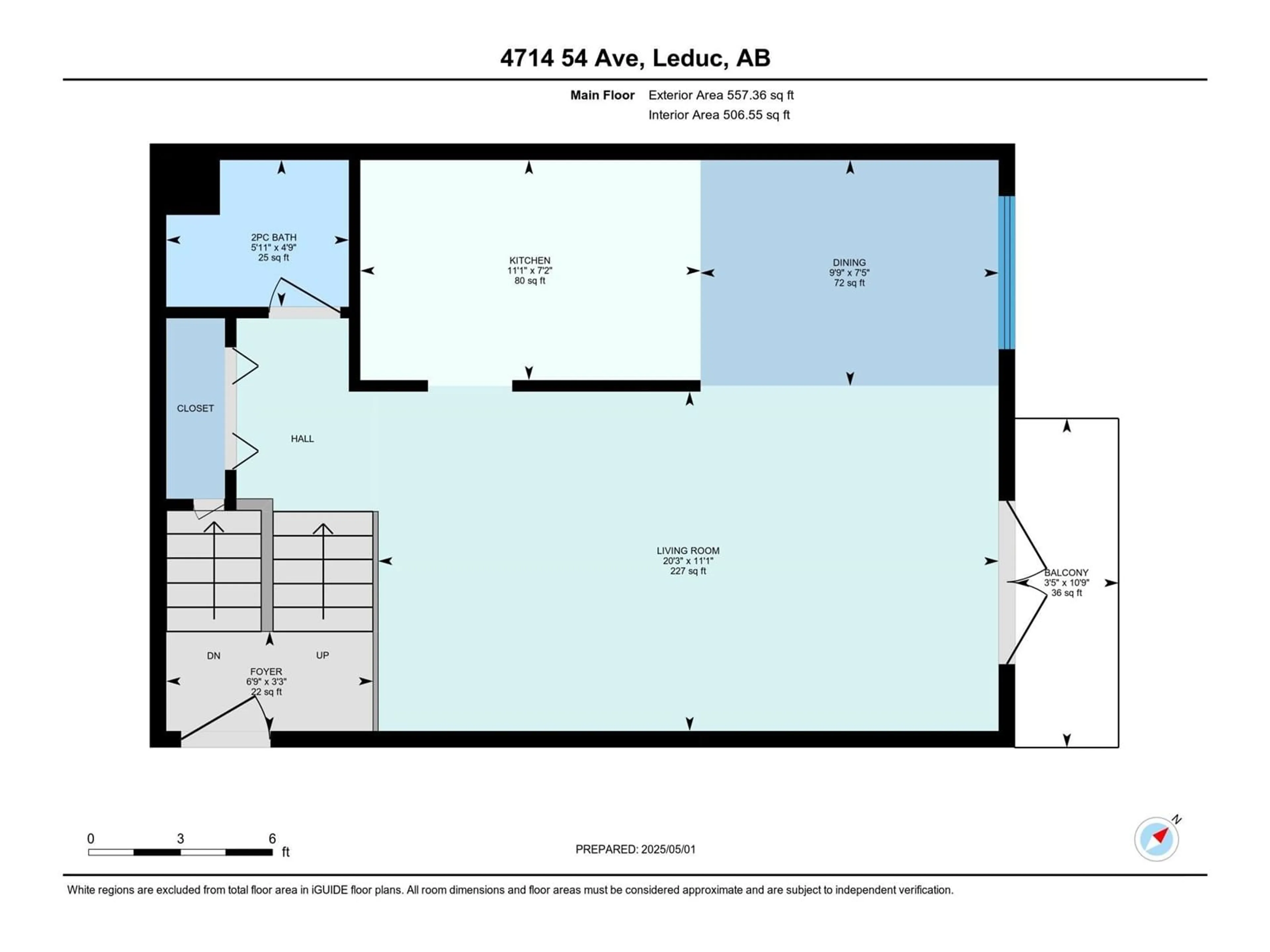 Floor plan for 4714 54 AV, Leduc Alberta T9E6K4