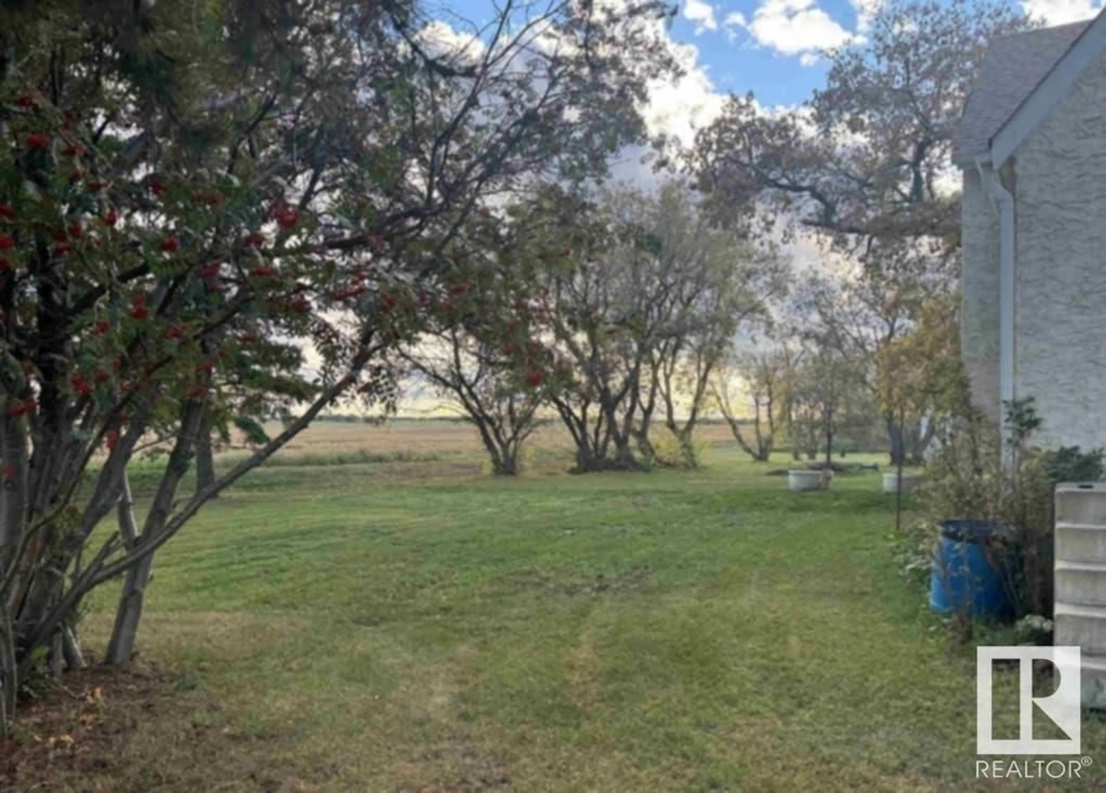 A pic from outside/outdoor area/front of a property/back of a property/a pic from drone, forest/trees view for 56510 RANGE ROAD 262, Rural Sturgeon County Alberta T8R0X1