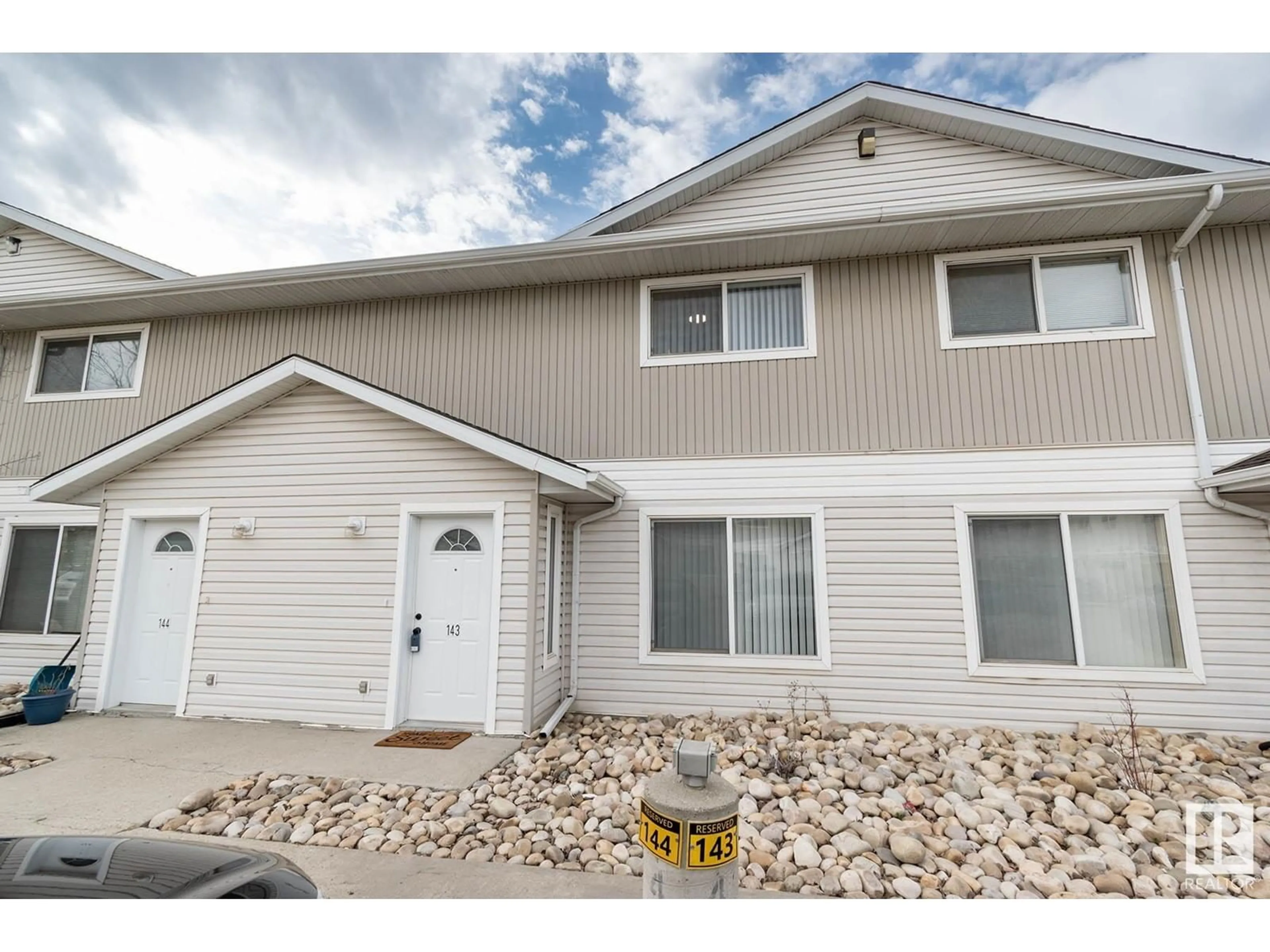 Home with vinyl exterior material, street for #143 - 180 BRIDGEPORT BV, Leduc Alberta T9E8N6