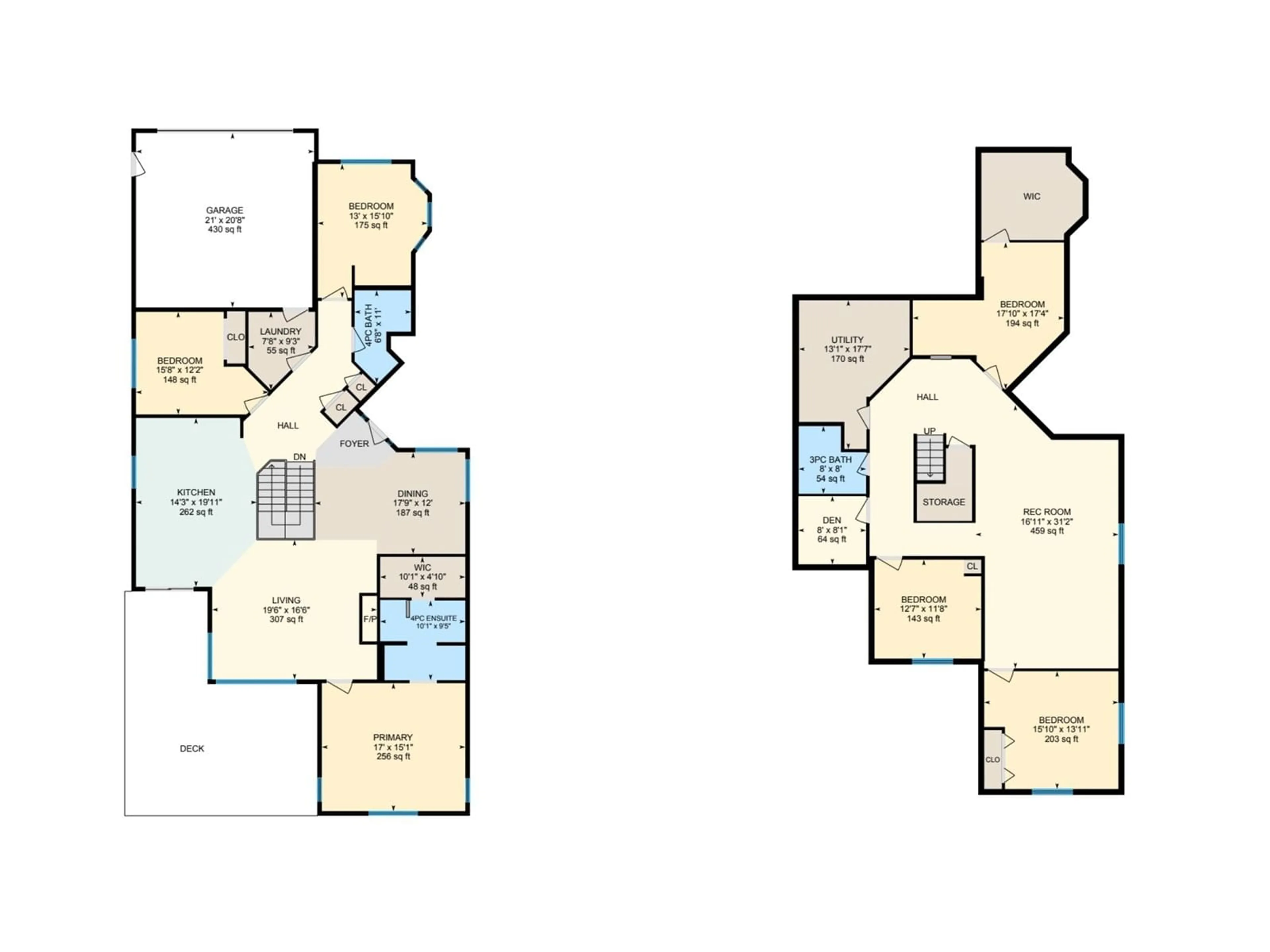 Floor plan for 18343 - 38 LESSARD RD, Edmonton Alberta T6M0A2
