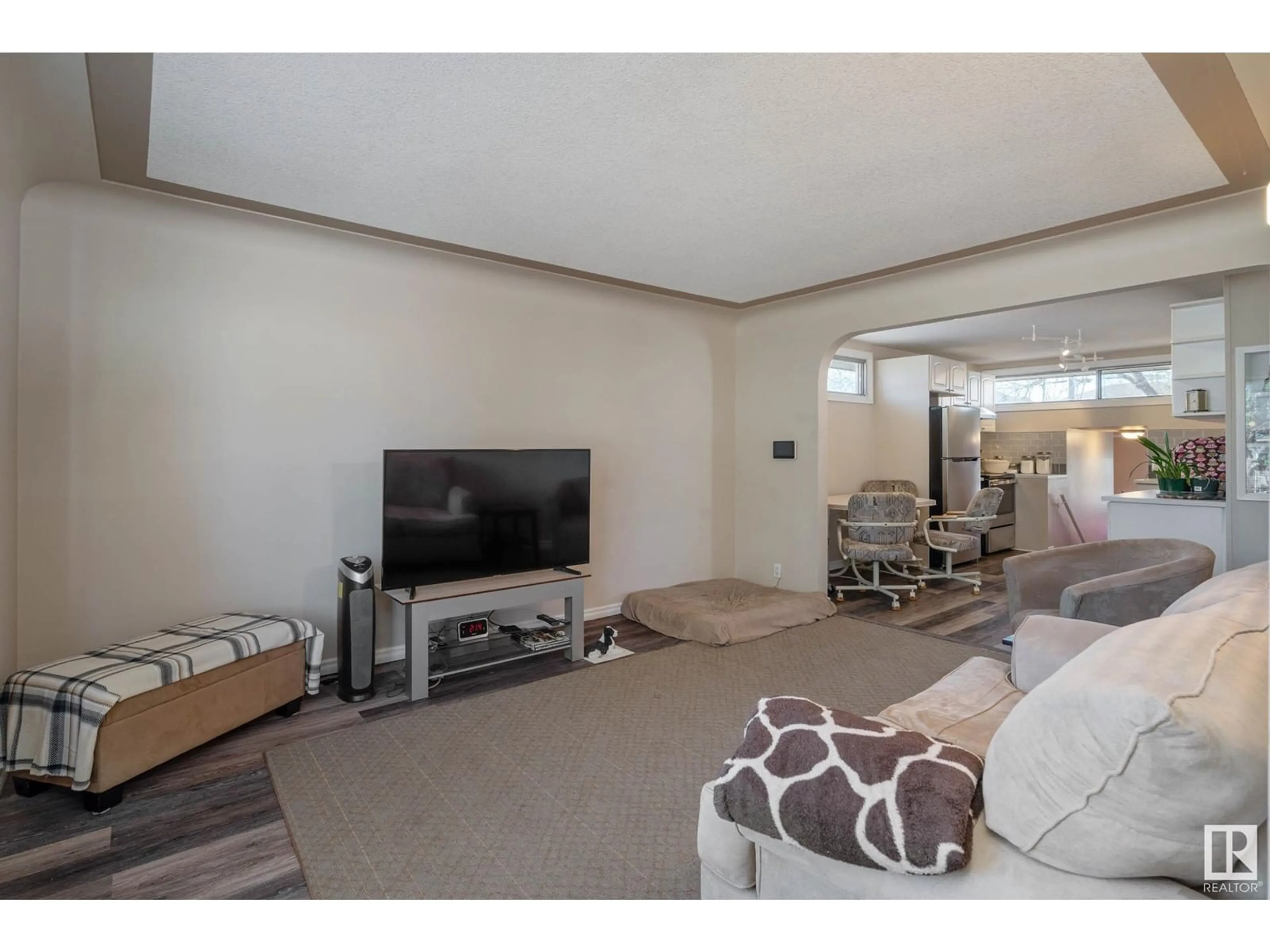 Living room with furniture, unknown for NW - 9712 162 ST, Edmonton Alberta T5P3K9
