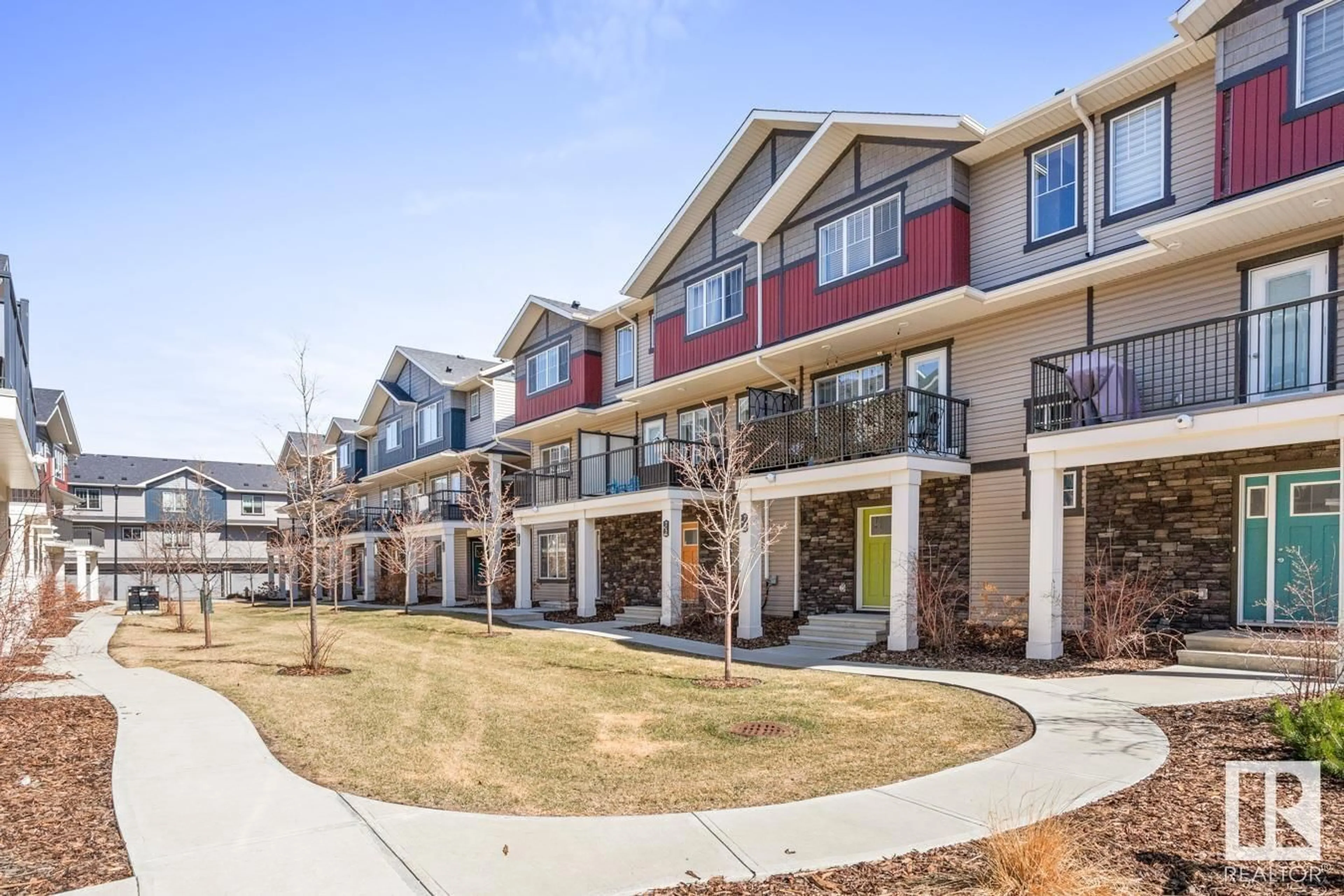 Patio, mountain view for #74 - 165 CY BECKER BV, Edmonton Alberta T5Y3T4