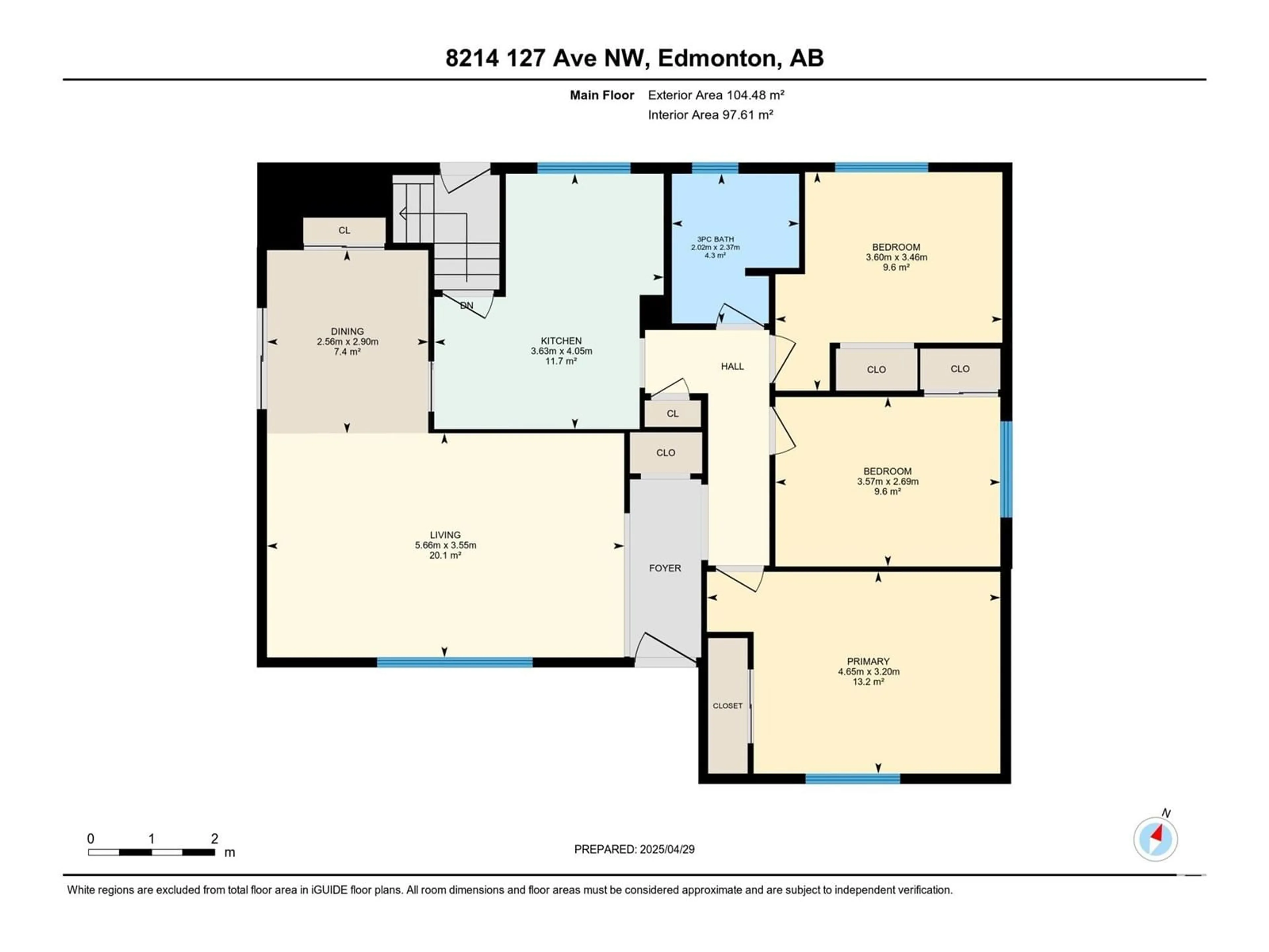 Floor plan for 8214 127 AV, Edmonton Alberta T5E0A2