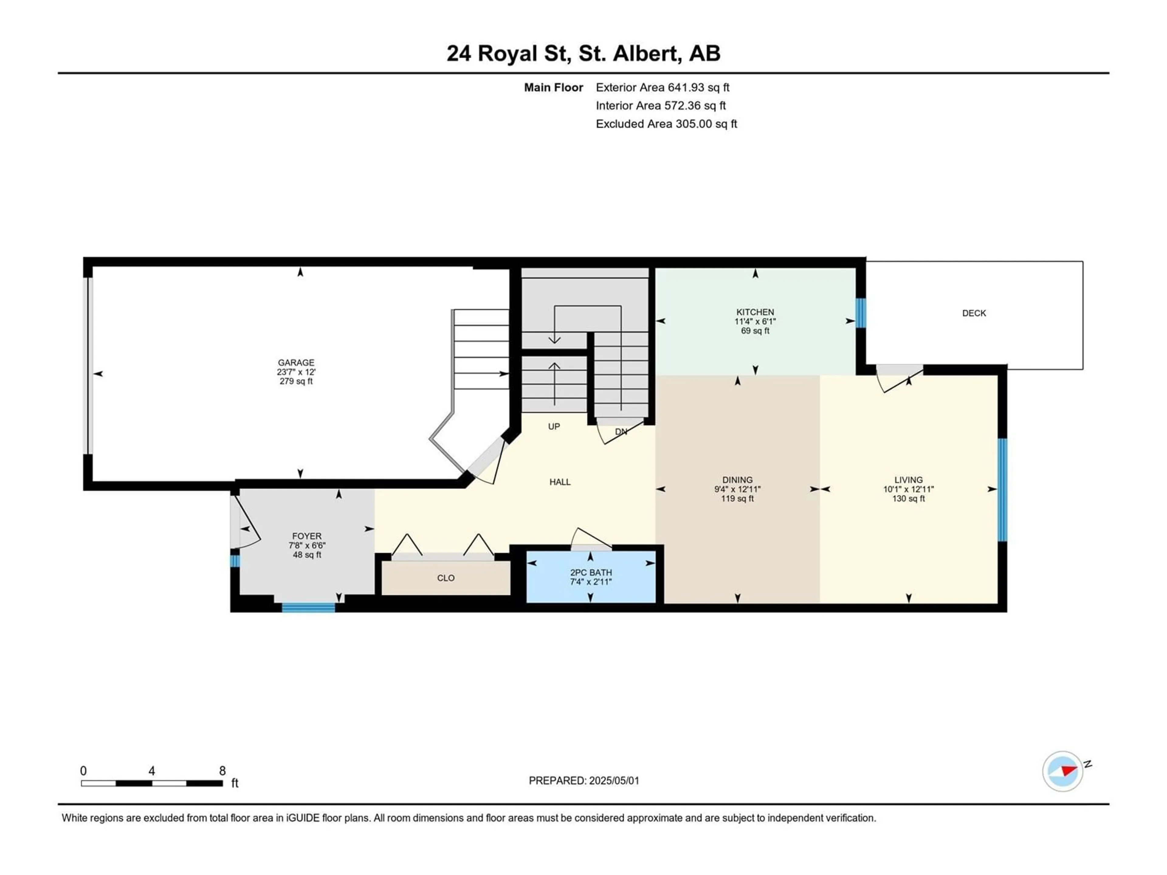 Floor plan for 24 ROYAL ST, St. Albert Alberta T8N7N9
